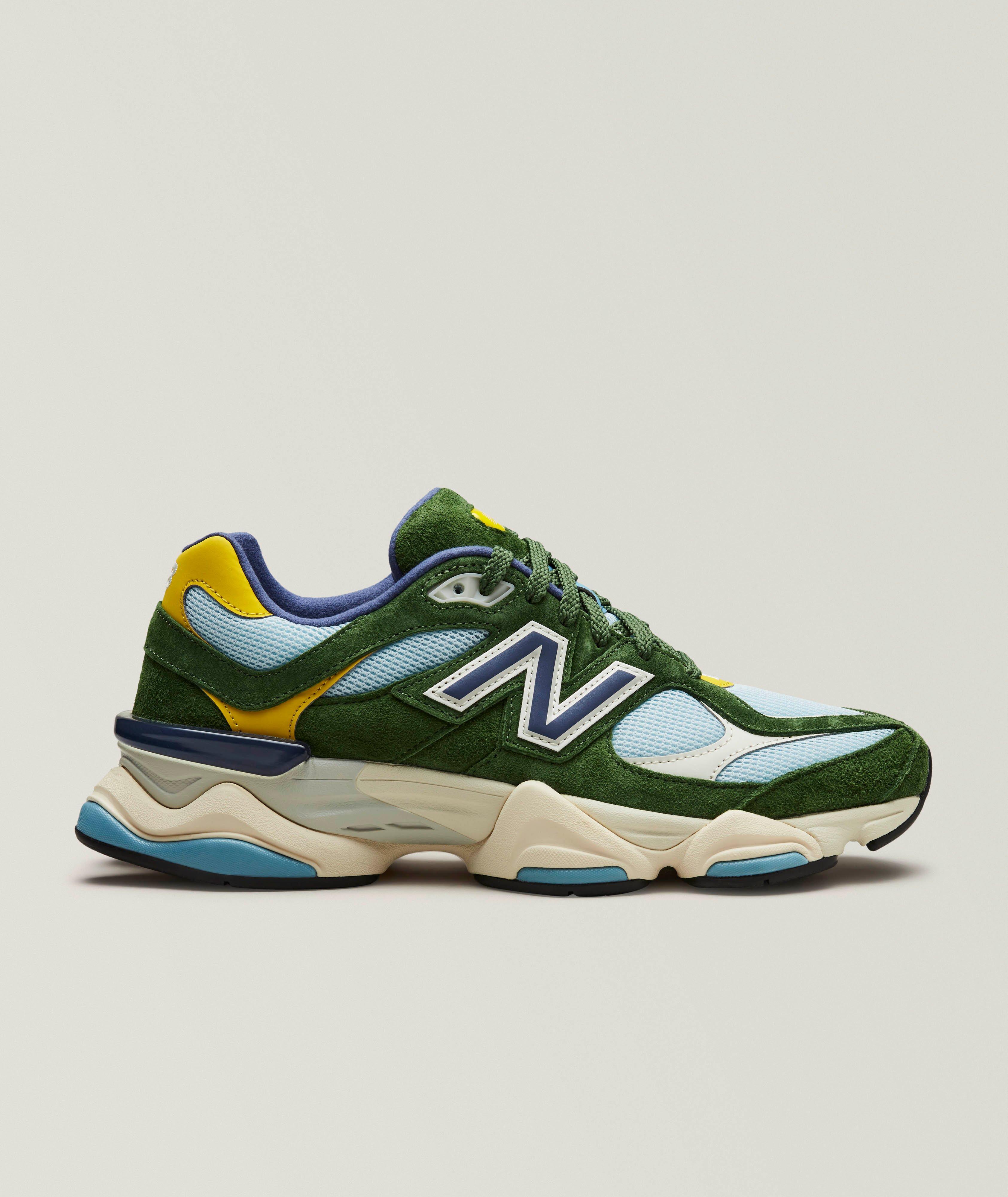 New Balance 9060 Suede-Mesh Sneakers