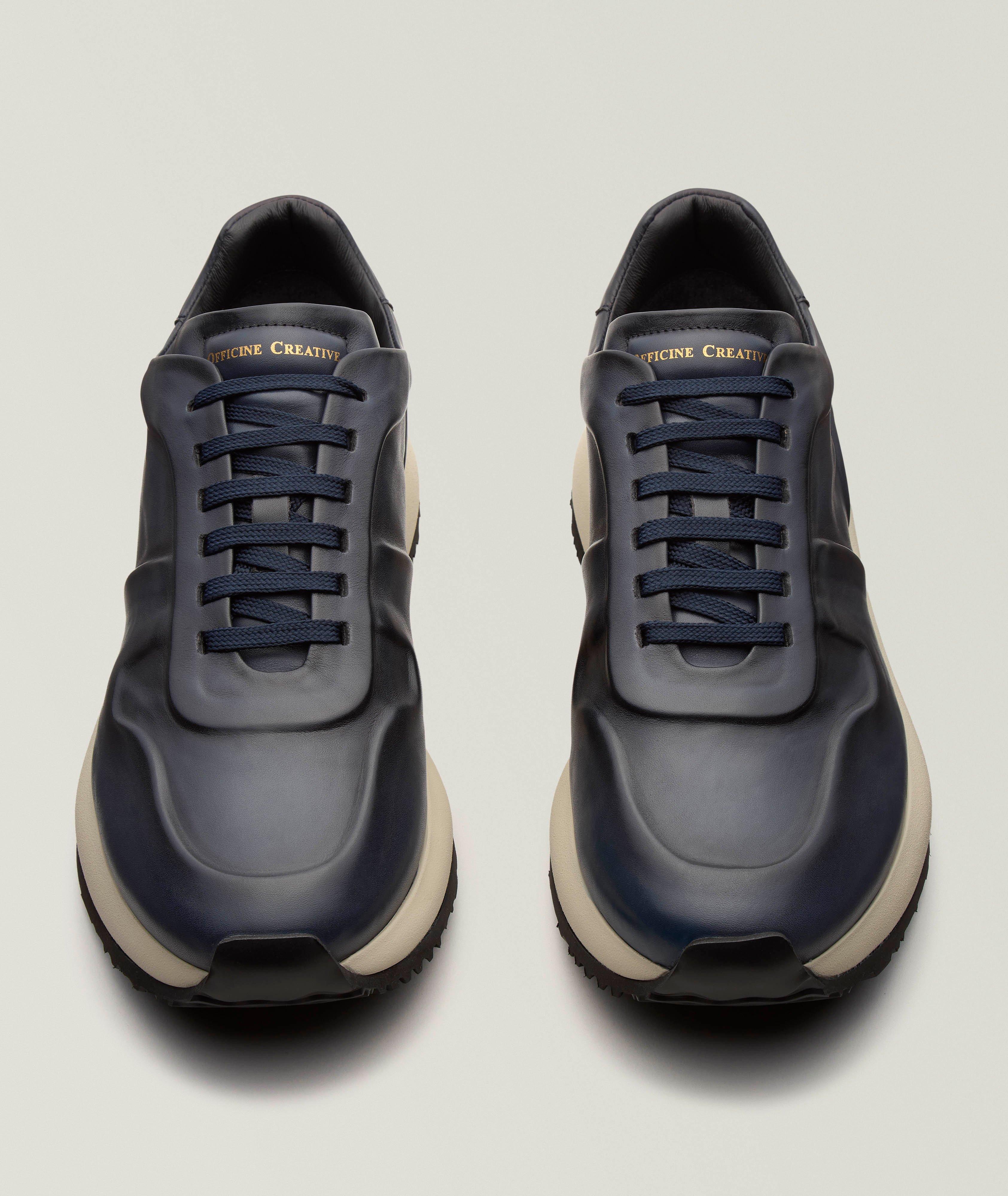 Burnished Leather Trainers image 1