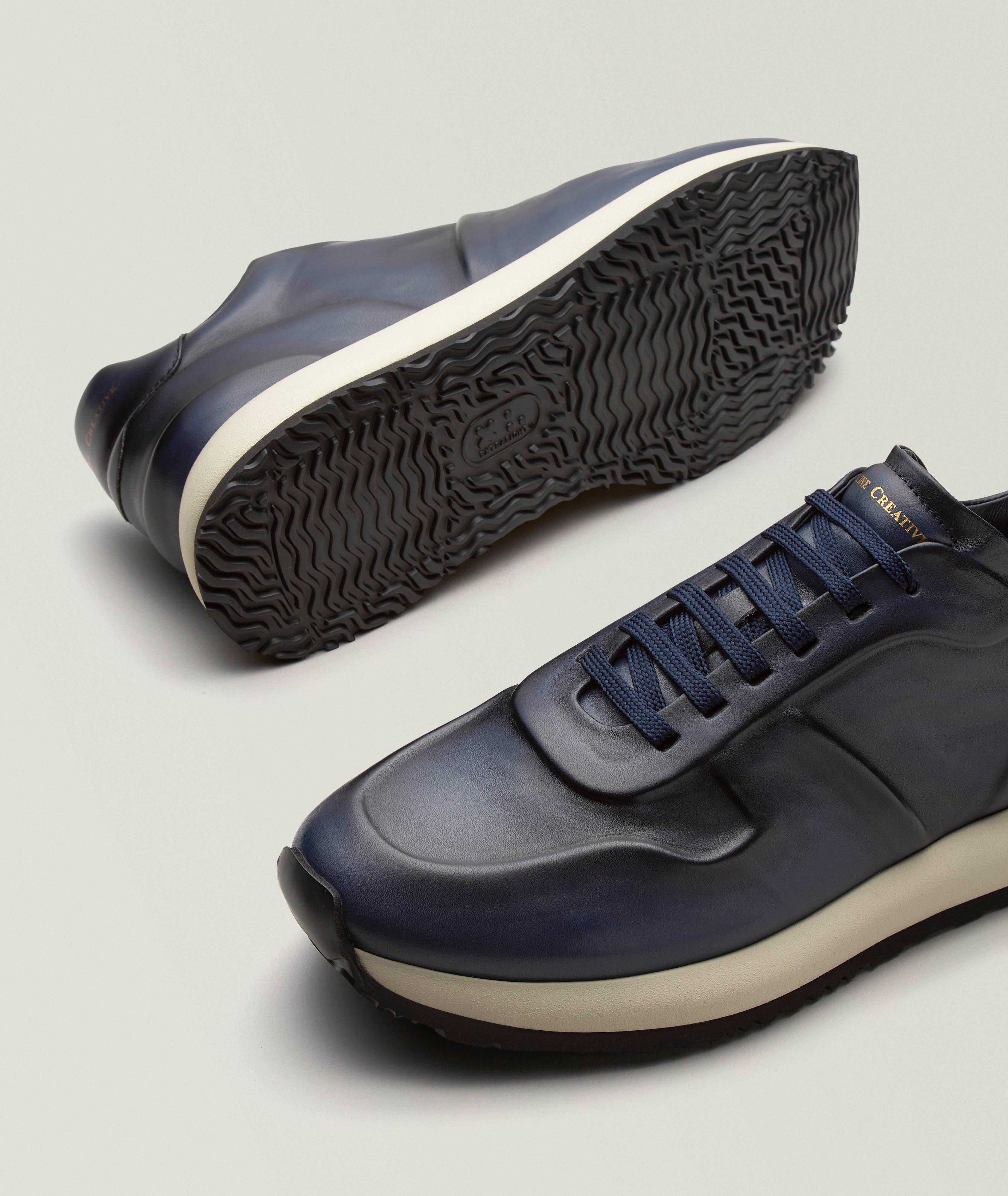 Burnished Leather Trainers image 3