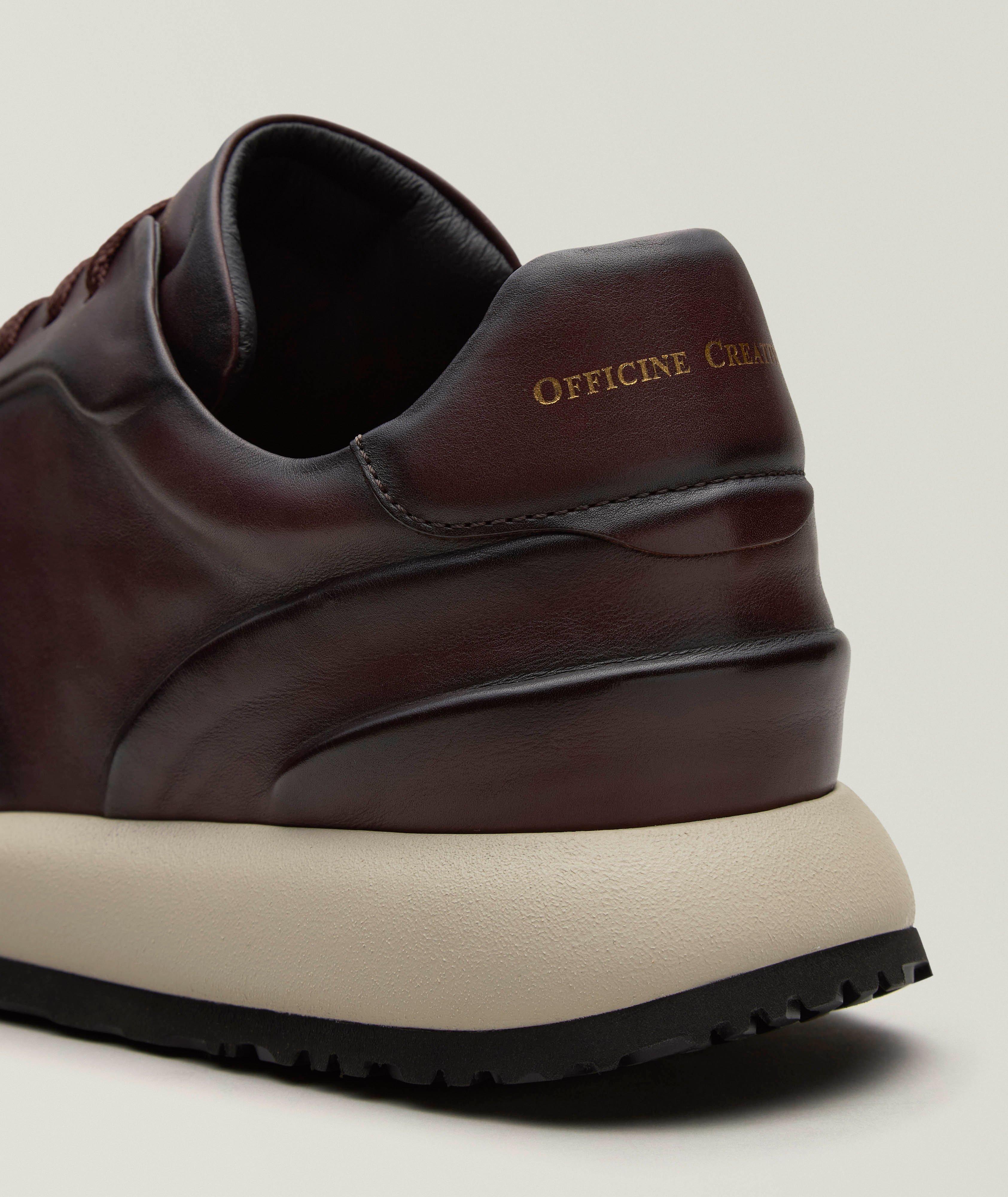 Burnished Leather Trainers image 2
