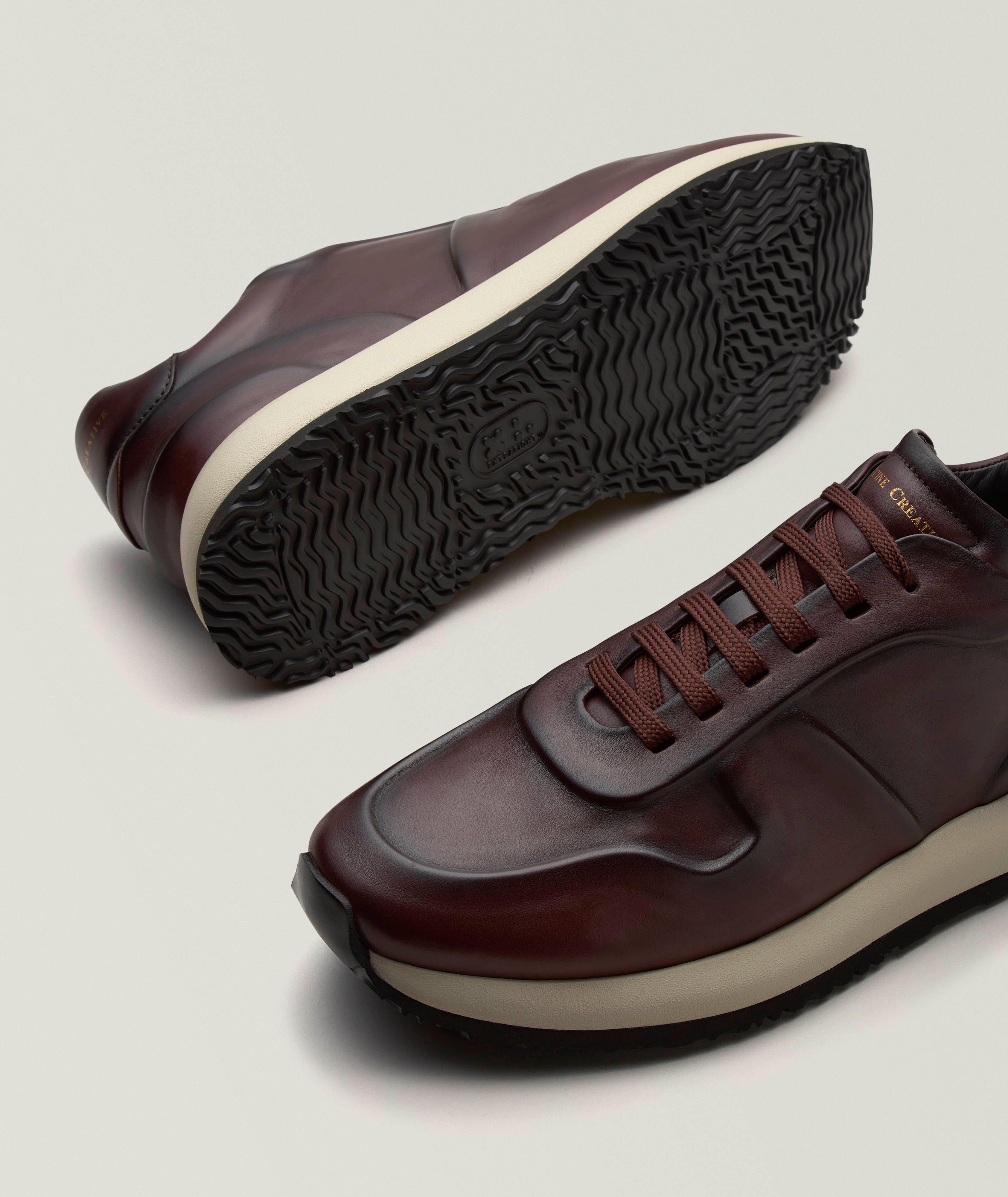 Burnished Leather Trainers image 3