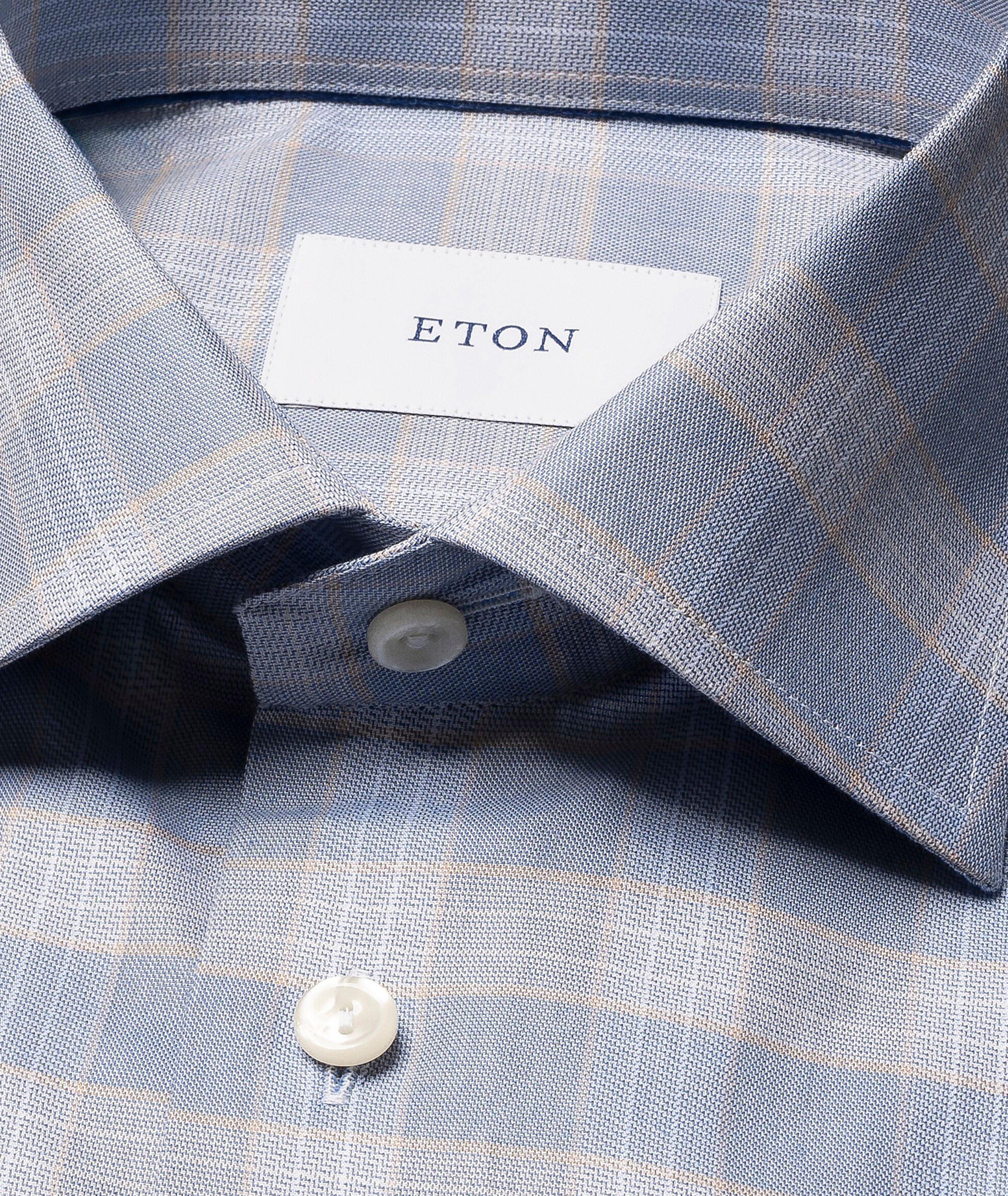 Contemporary-Fit Check Twill Dress Shirt image 1