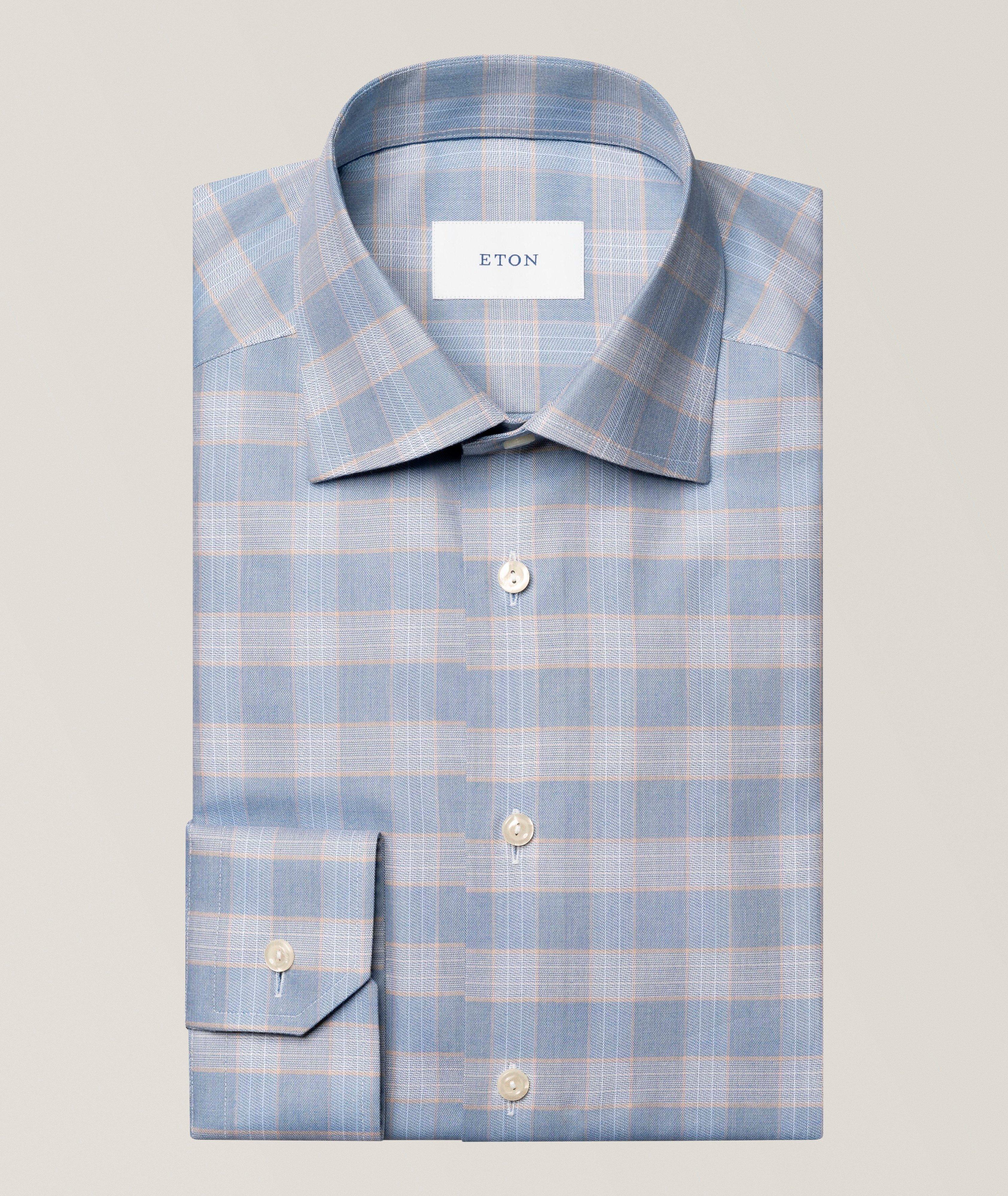 Contemporary-Fit Check Twill Dress Shirt image 0