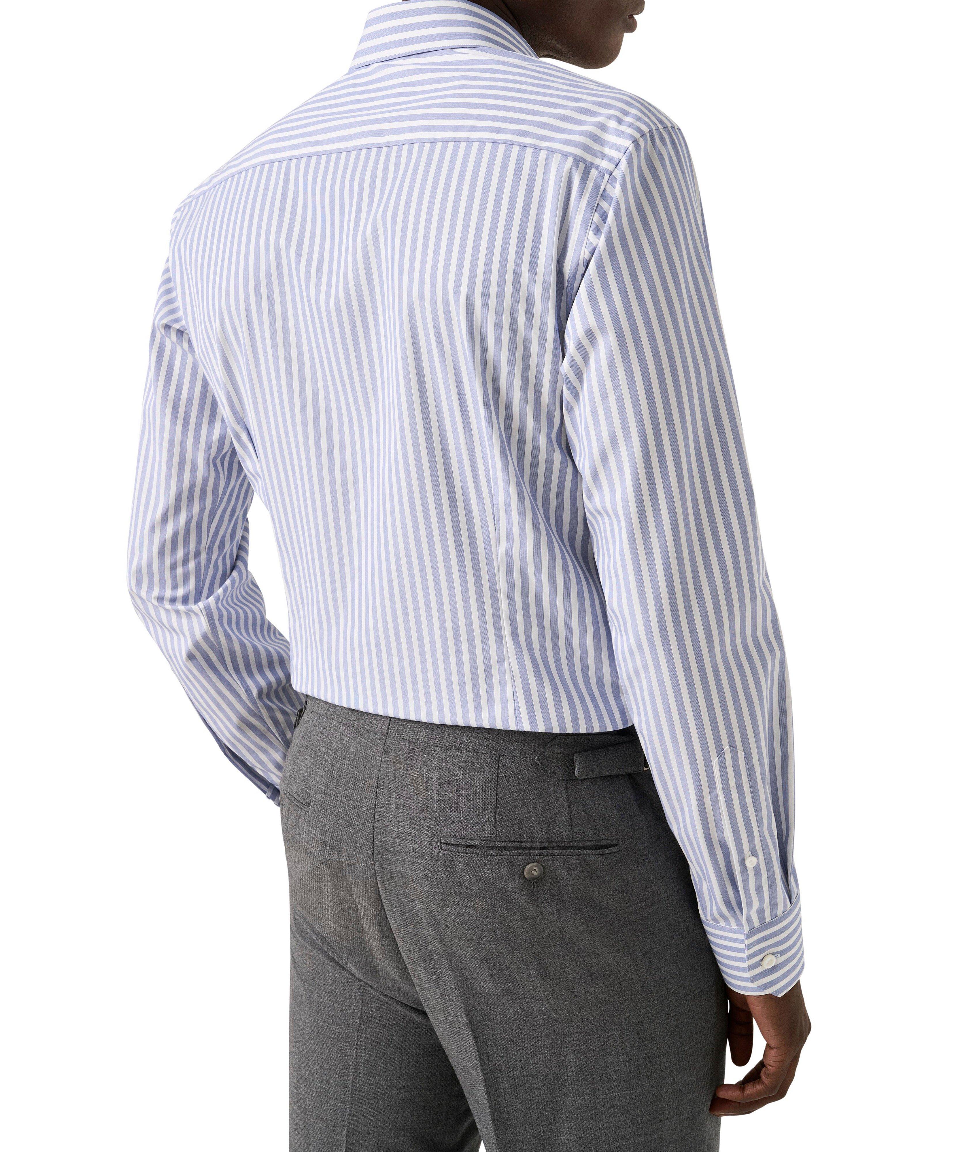 Chemise habillée ajustée à rayures bengal raffinée image 2