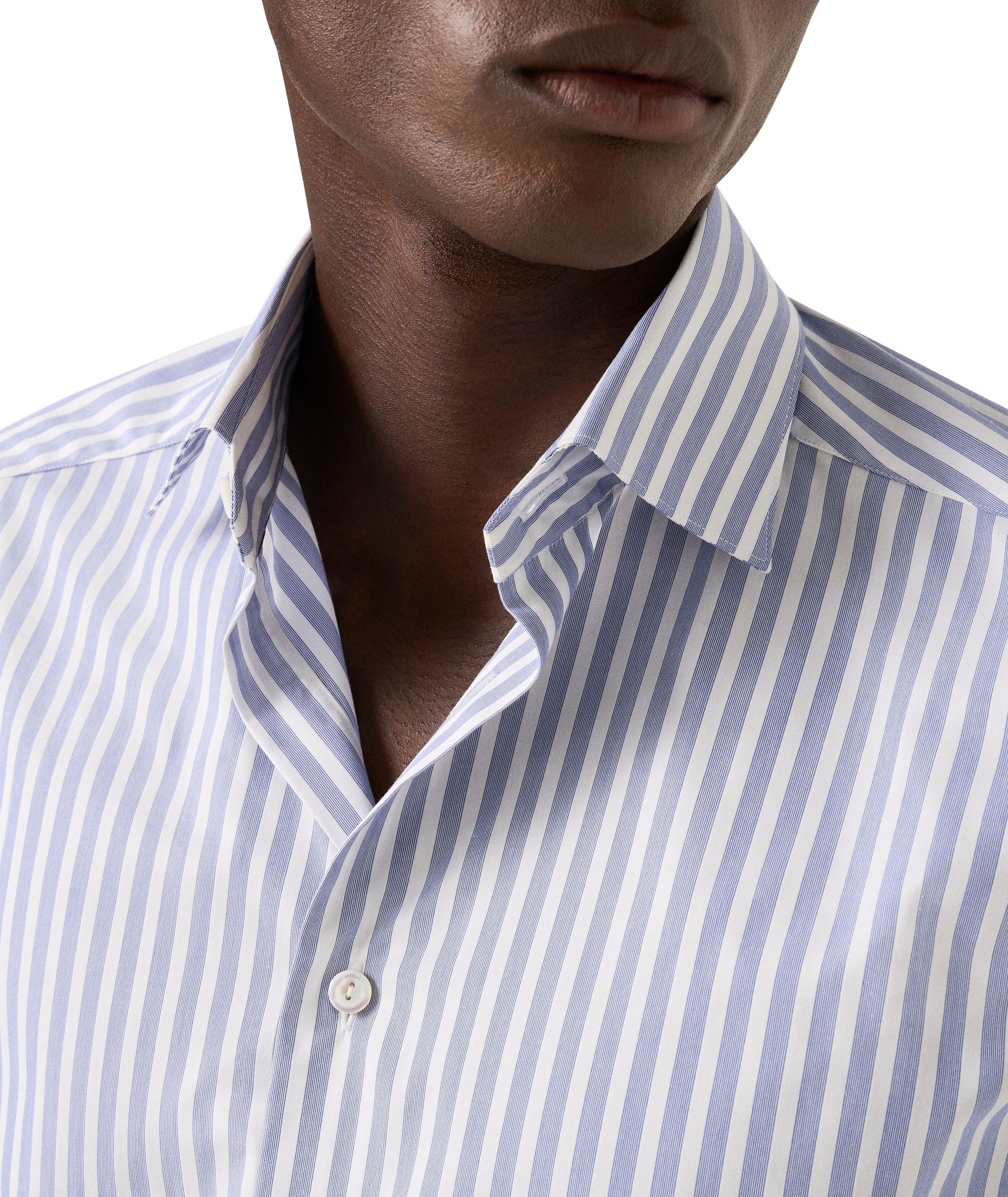 Chemise habillée ajustée à rayures bengal raffinée image 3