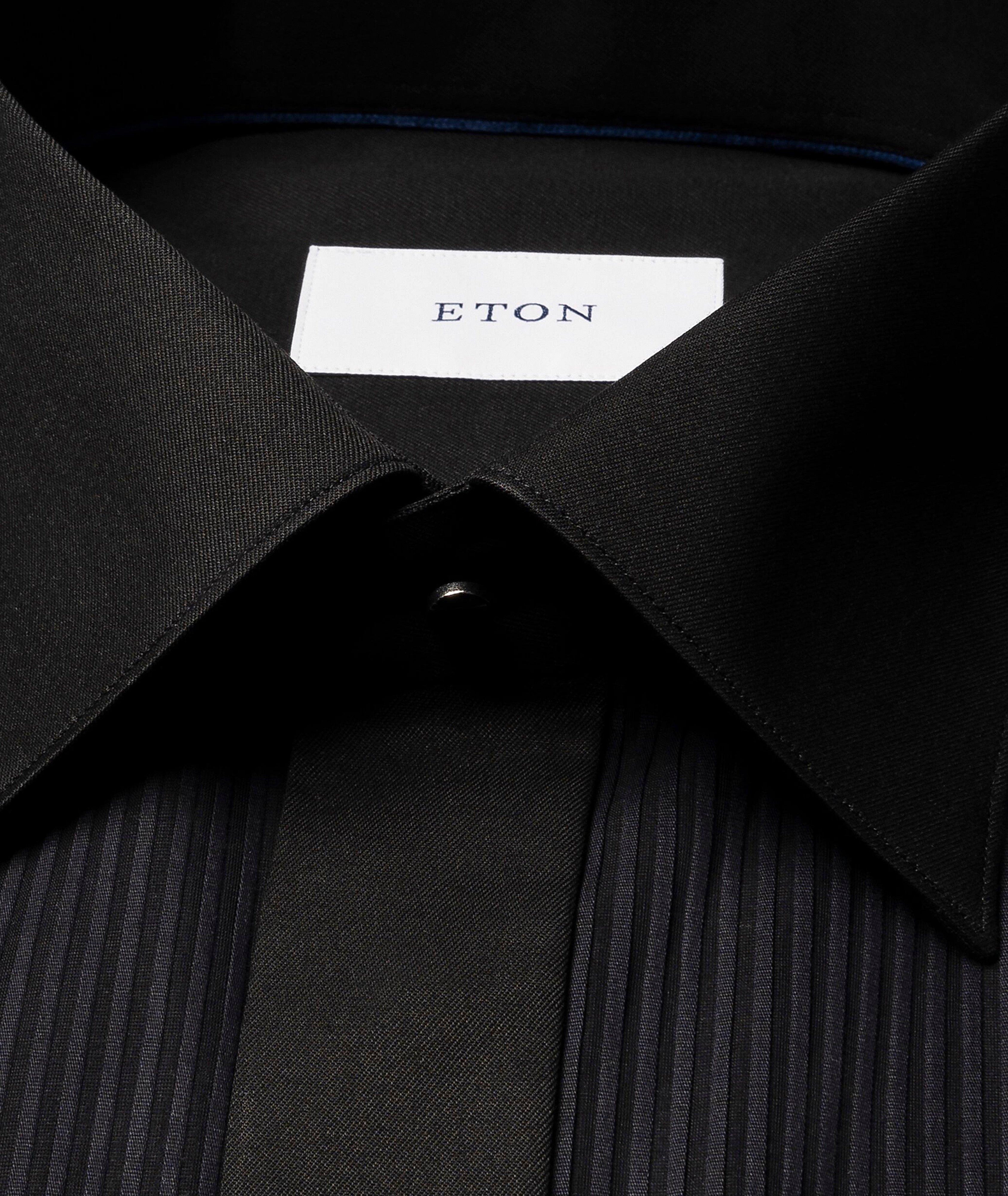 Slim-Fit Plissé Bib-Front Dress Shirt image 1