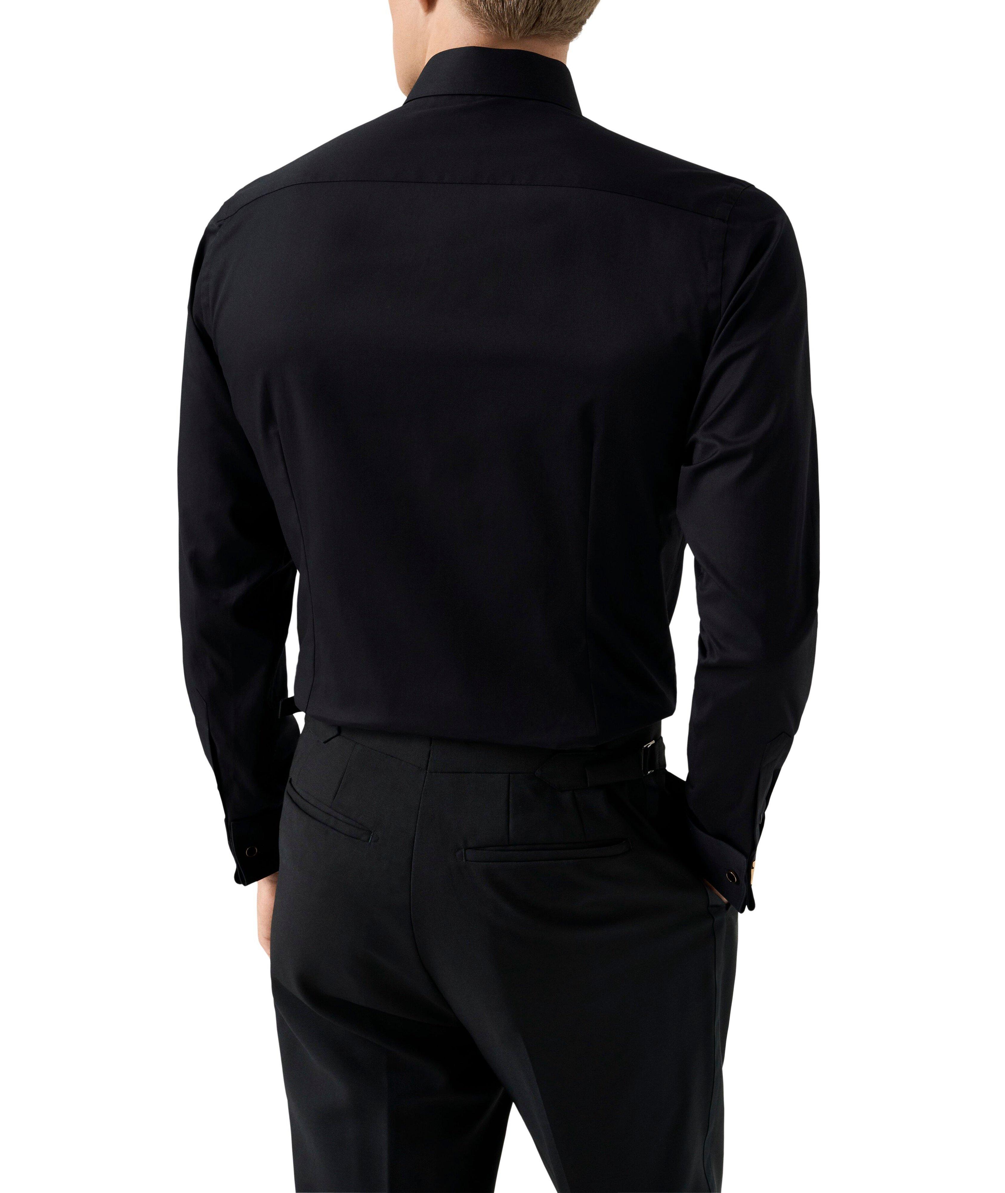 Slim-Fit Plissé Bib-Front Dress Shirt image 3
