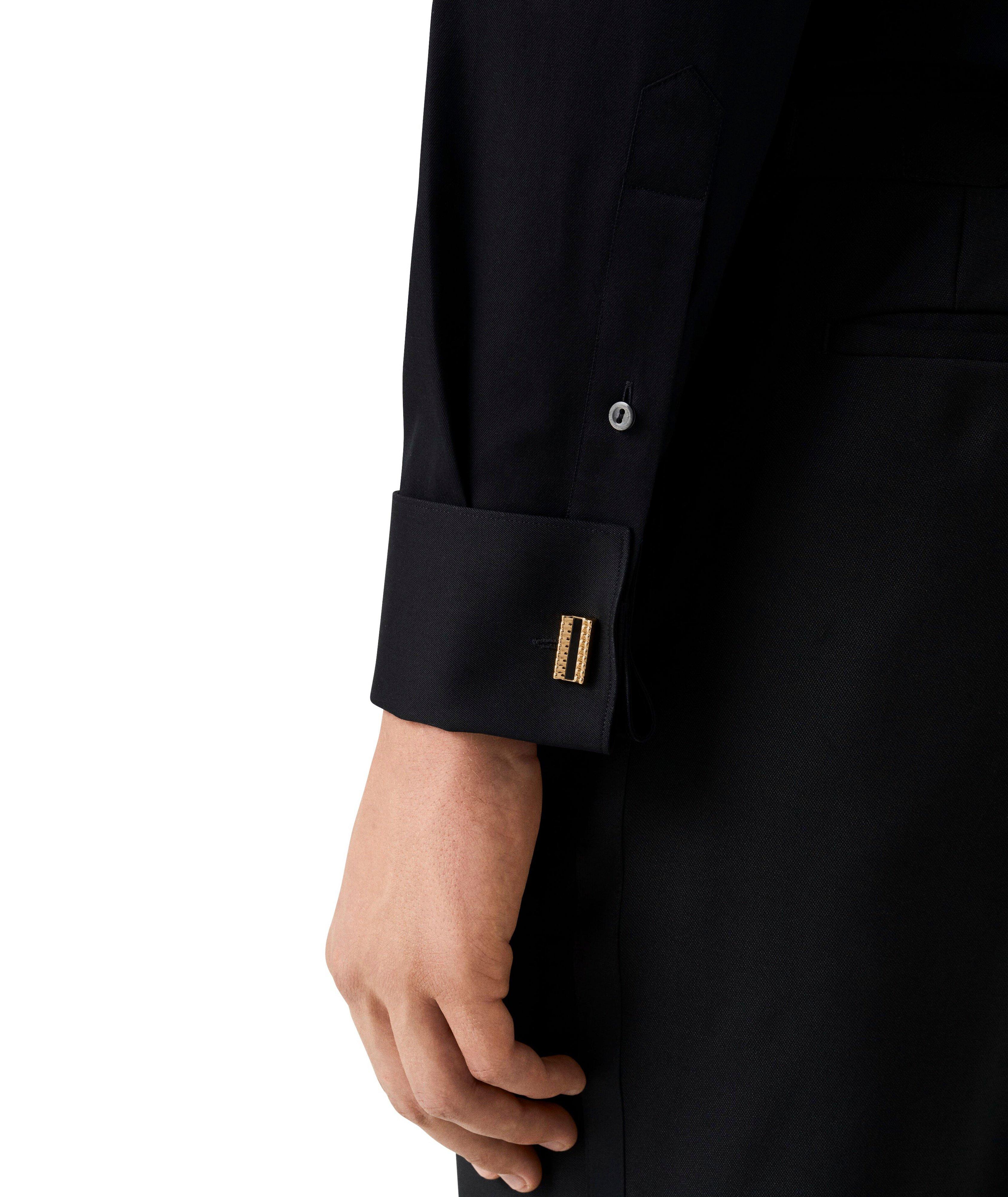Slim-Fit Plissé Bib-Front Dress Shirt image 5