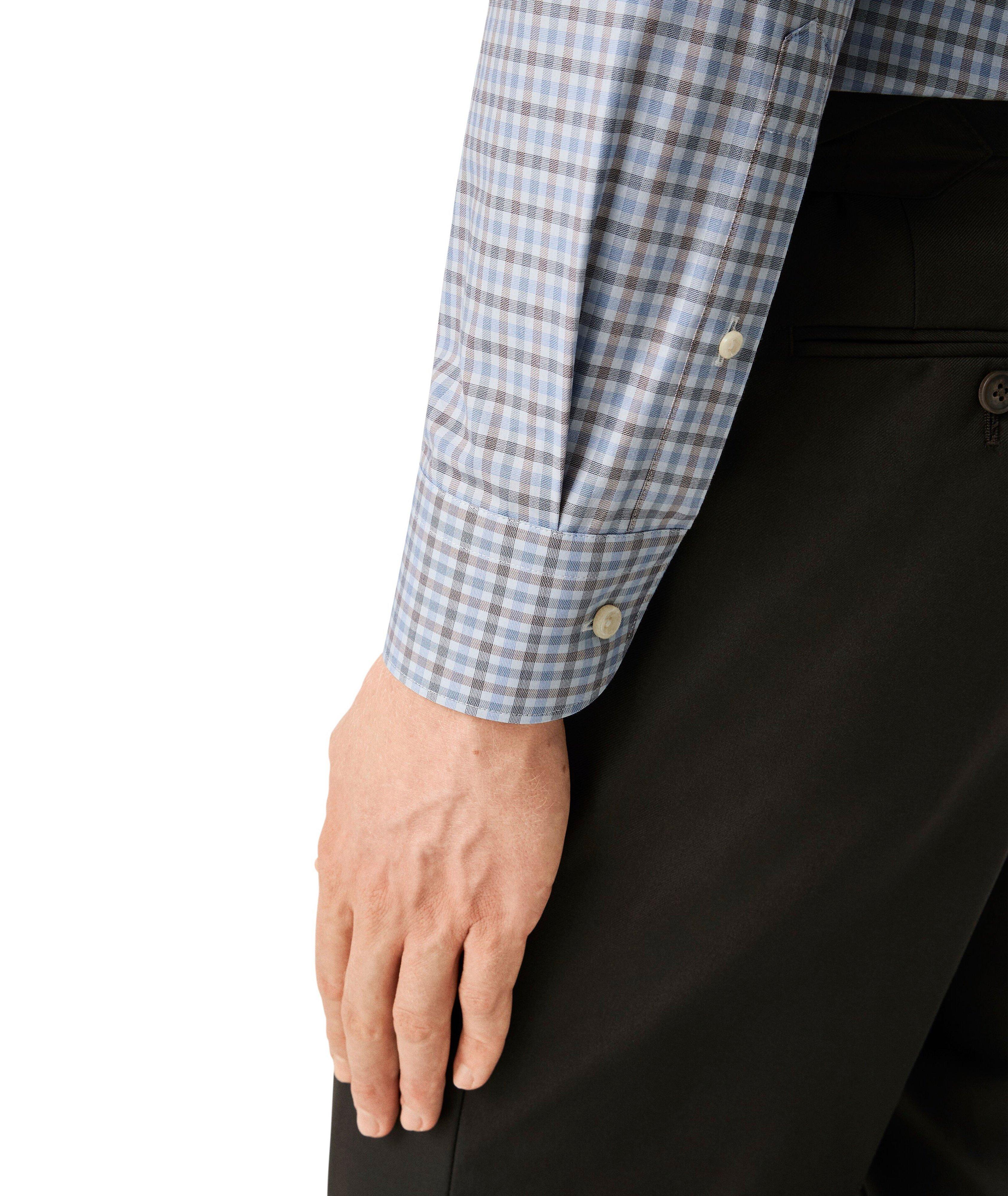 Slim-Fit Check Twill Dress Shirt image 5