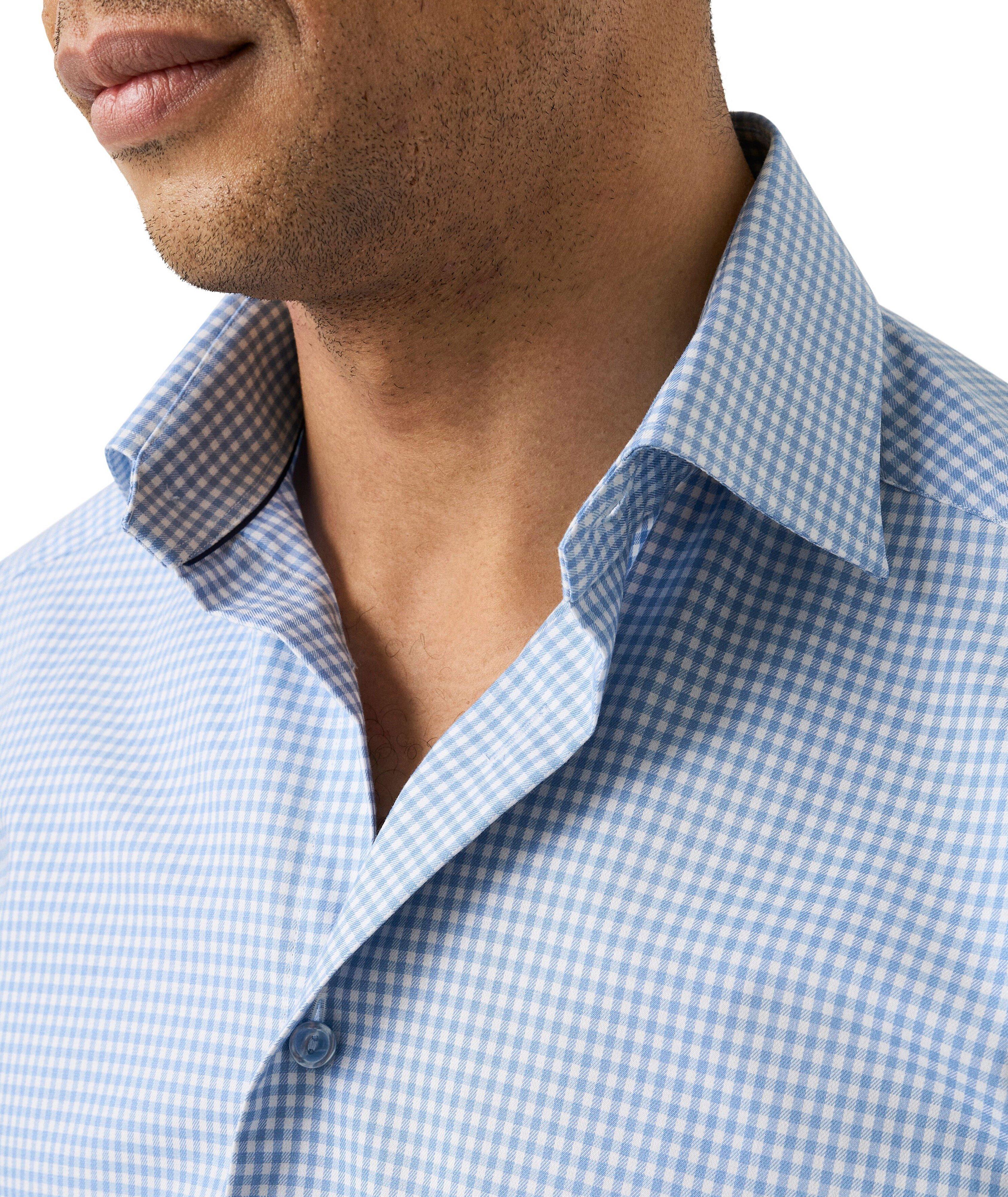 Slim-Fit Check Dress Shirt image 4
