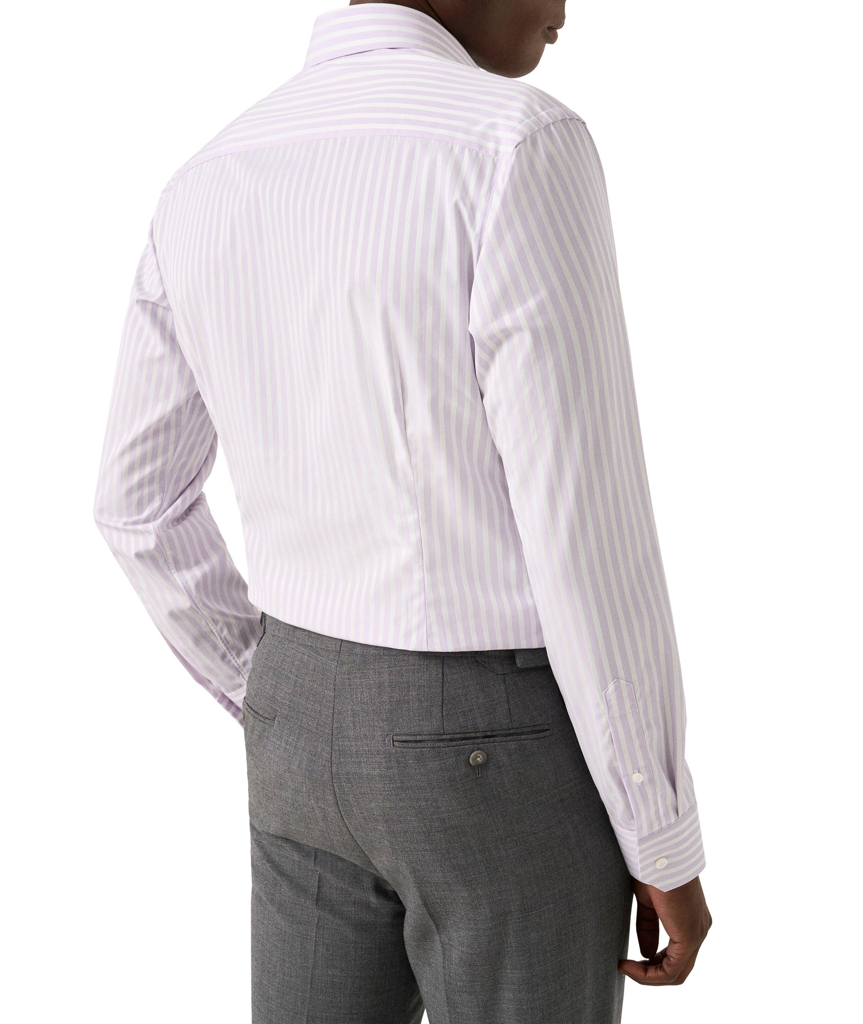 Chemise habillée ajustée à rayures bengal raffinée image 2