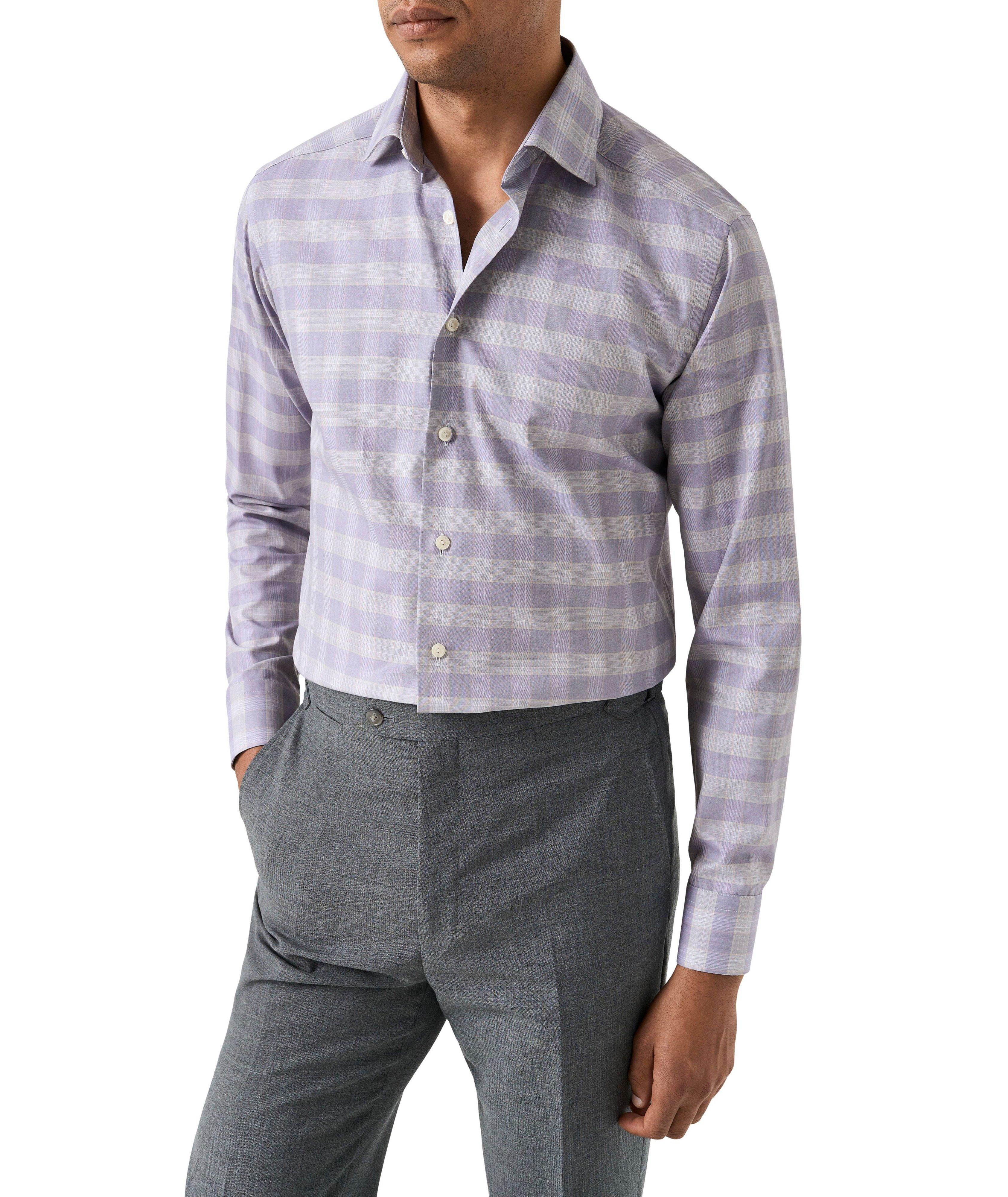 Slim-Fit Check Twill Dress Shirt image 2