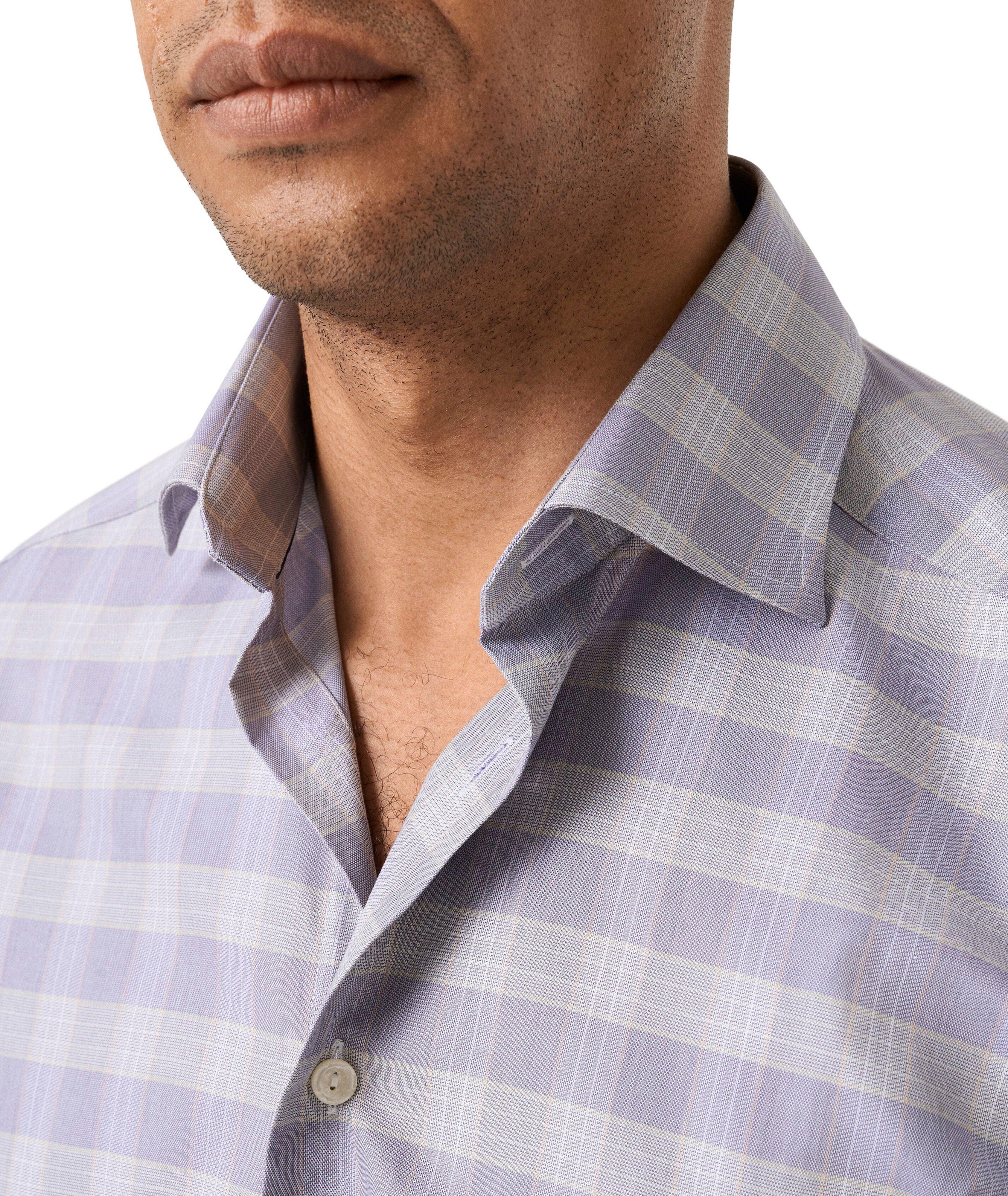 Slim-Fit Check Twill Dress Shirt image 4