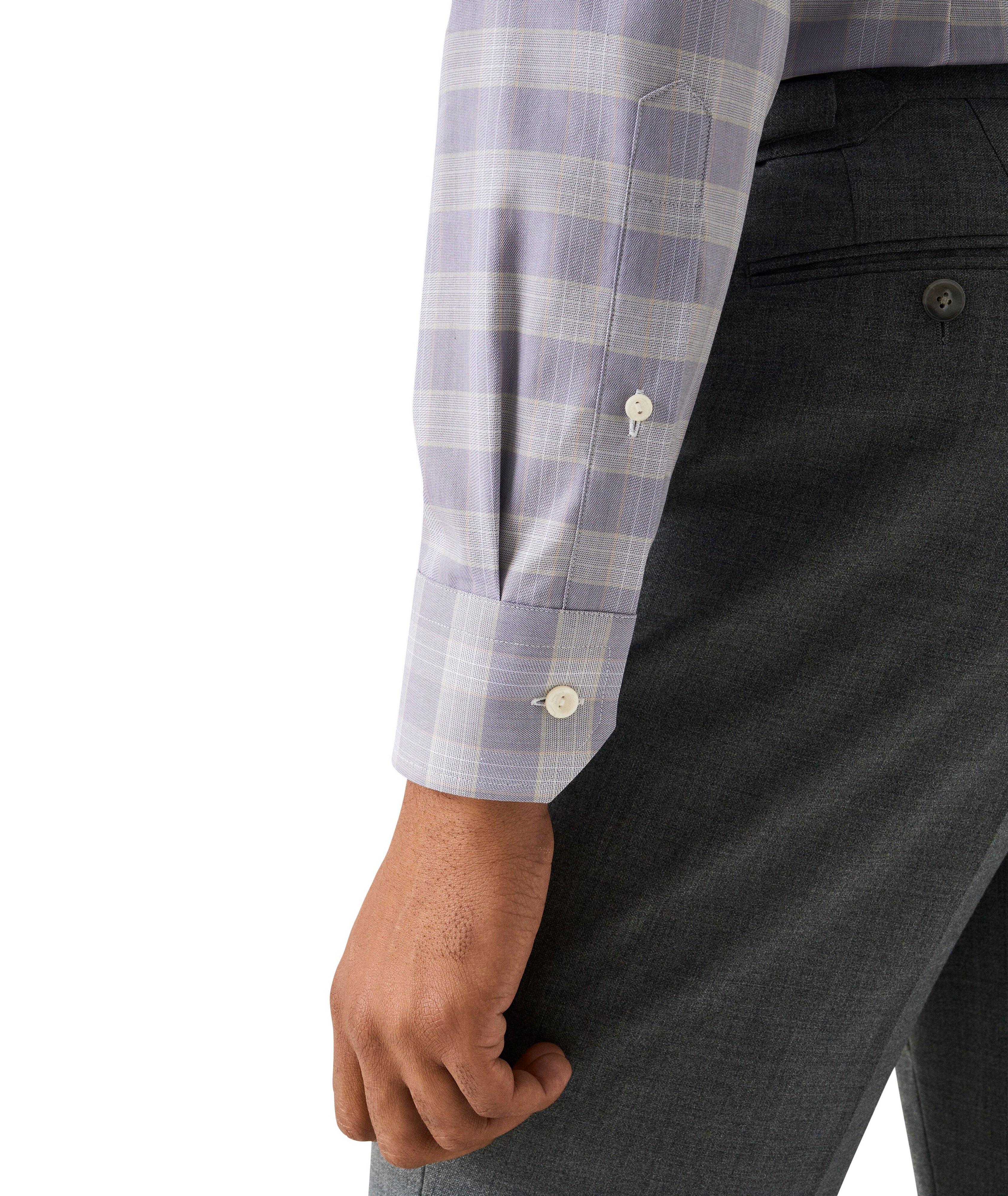Slim-Fit Check Twill Dress Shirt image 5
