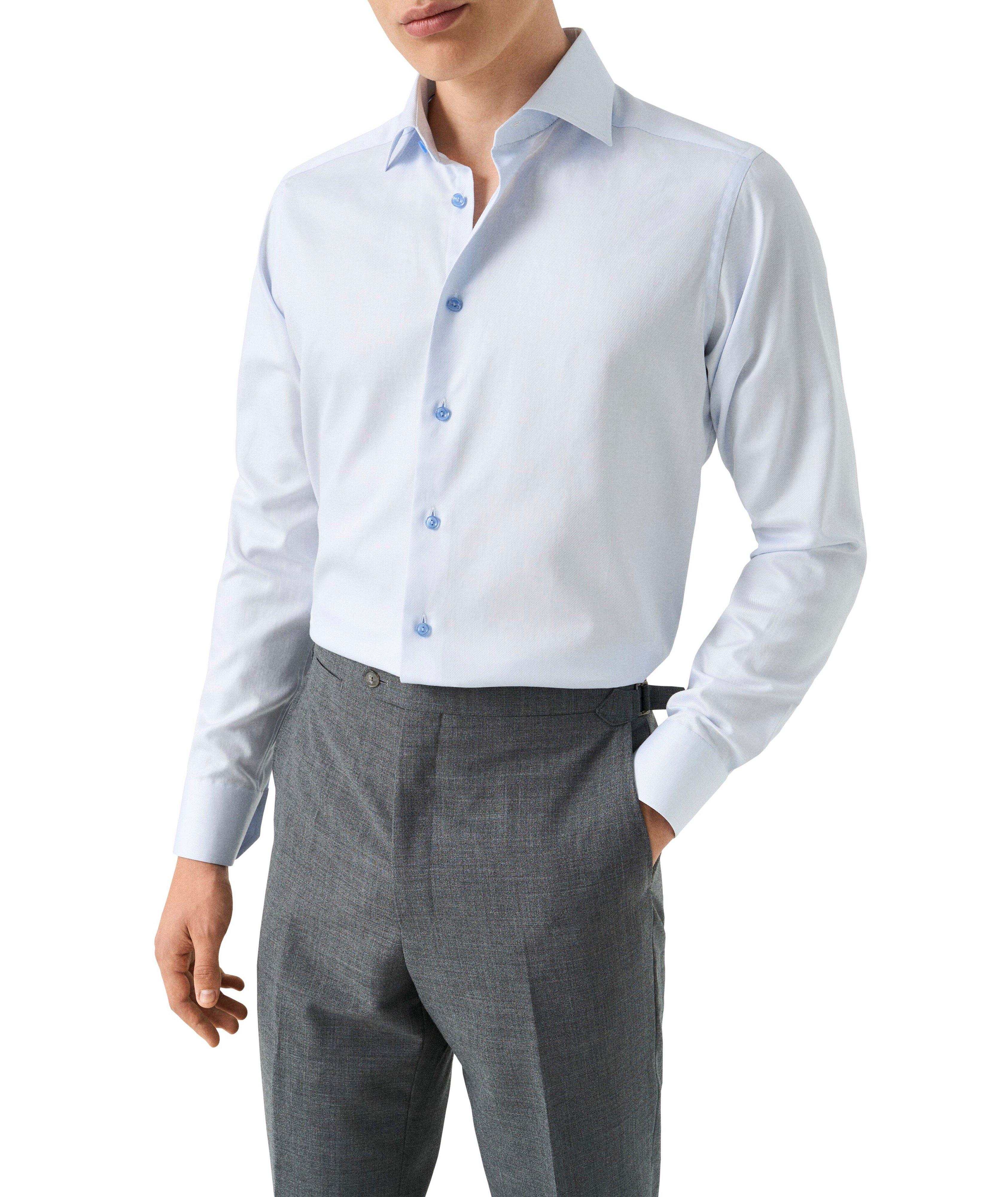 Chemise habillée en twill de coupe amincie image 1