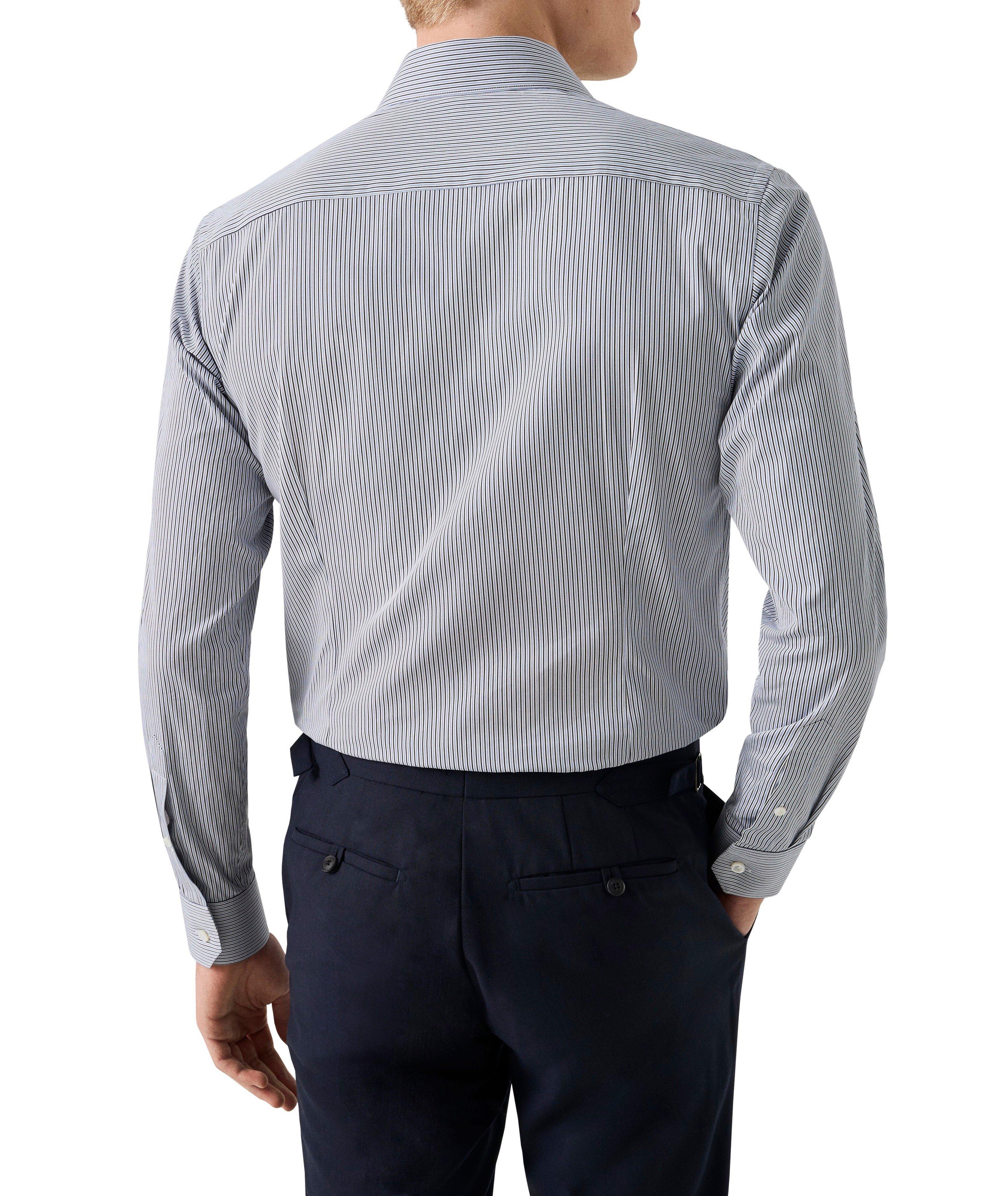 Contemporary-Fit Elevated Striped Dress Shirt image 3