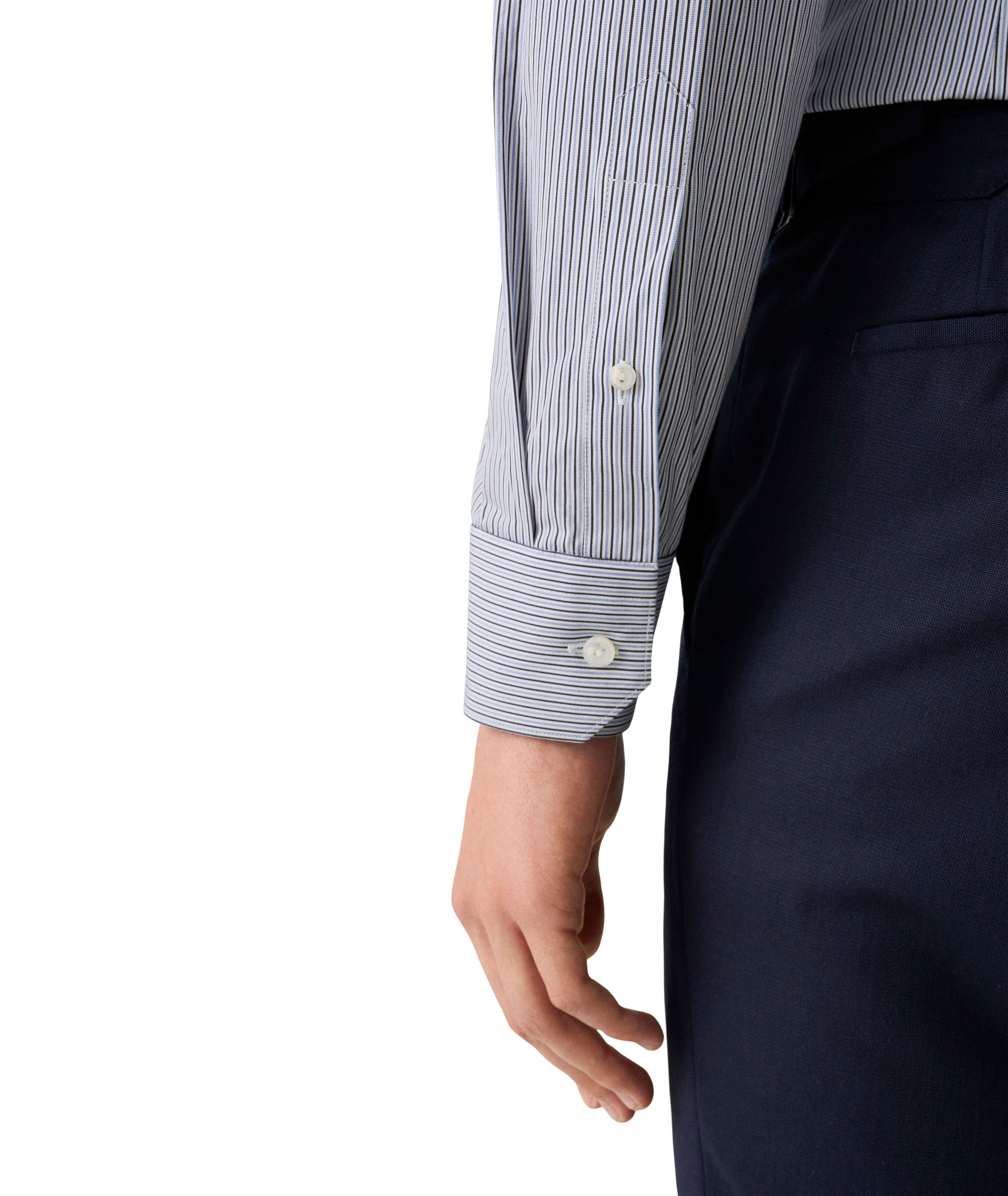 Contemporary-Fit Elevated Striped Dress Shirt image 5