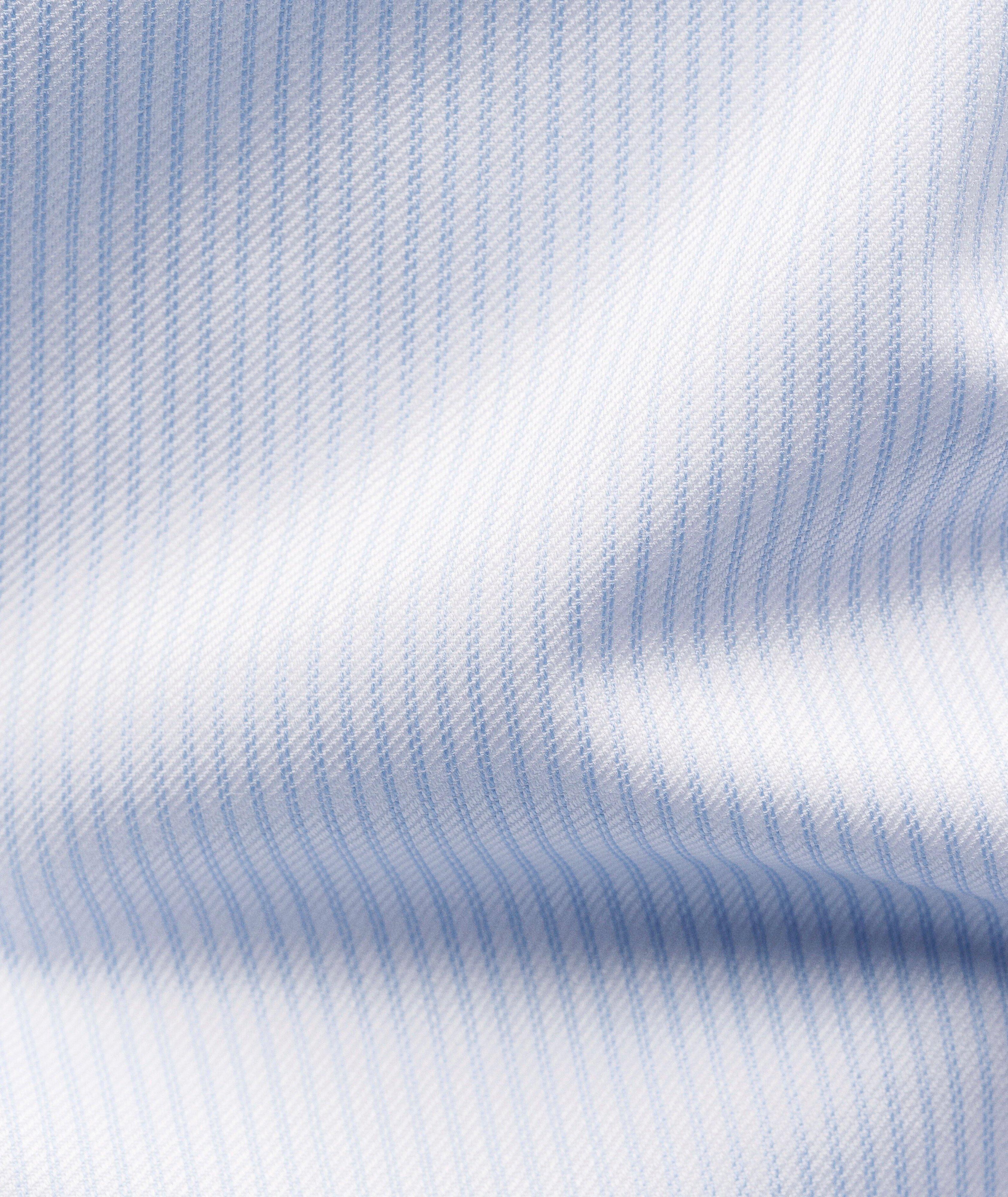 Slim-Fit Fine Stripe Twill Dress Shirt image 2