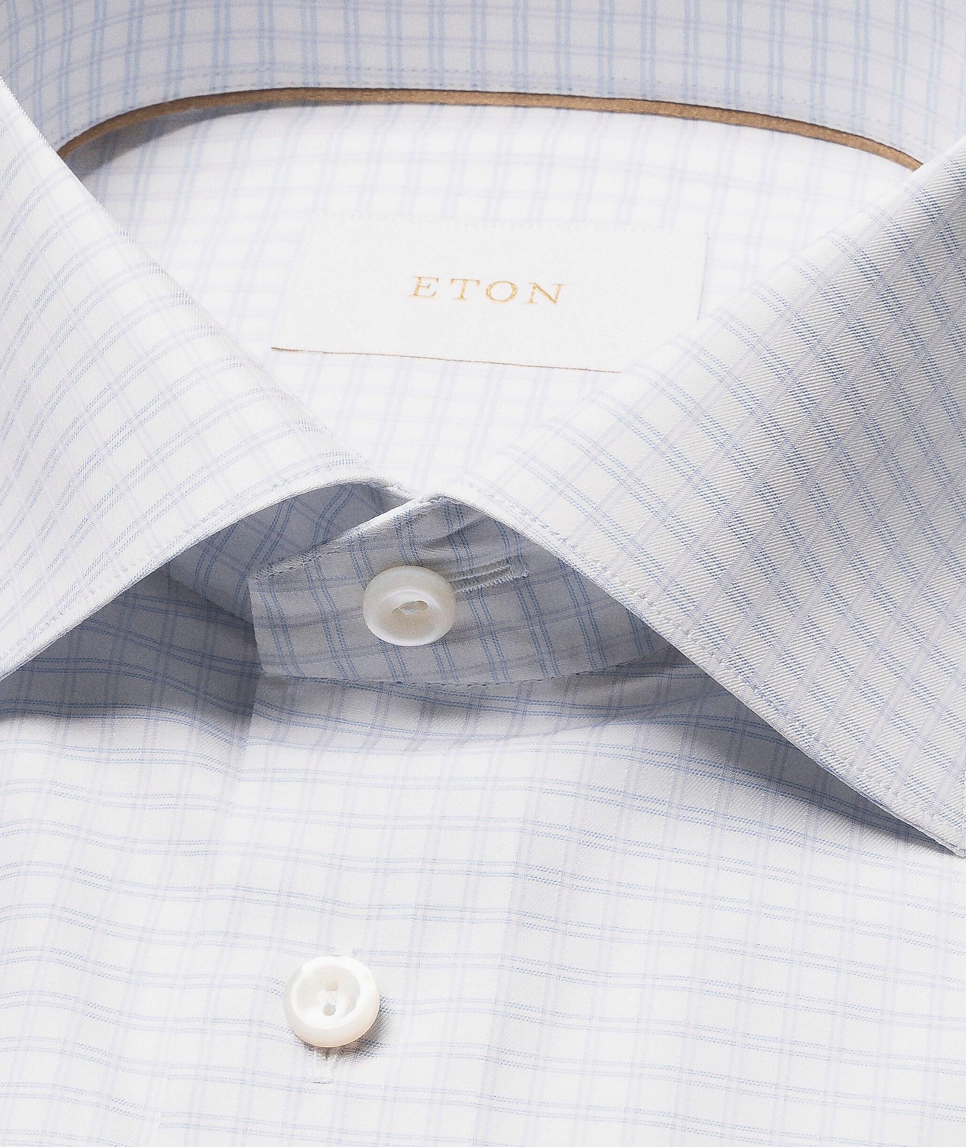 Chemise habillée à motif quadrillé de coupe amincie image 1