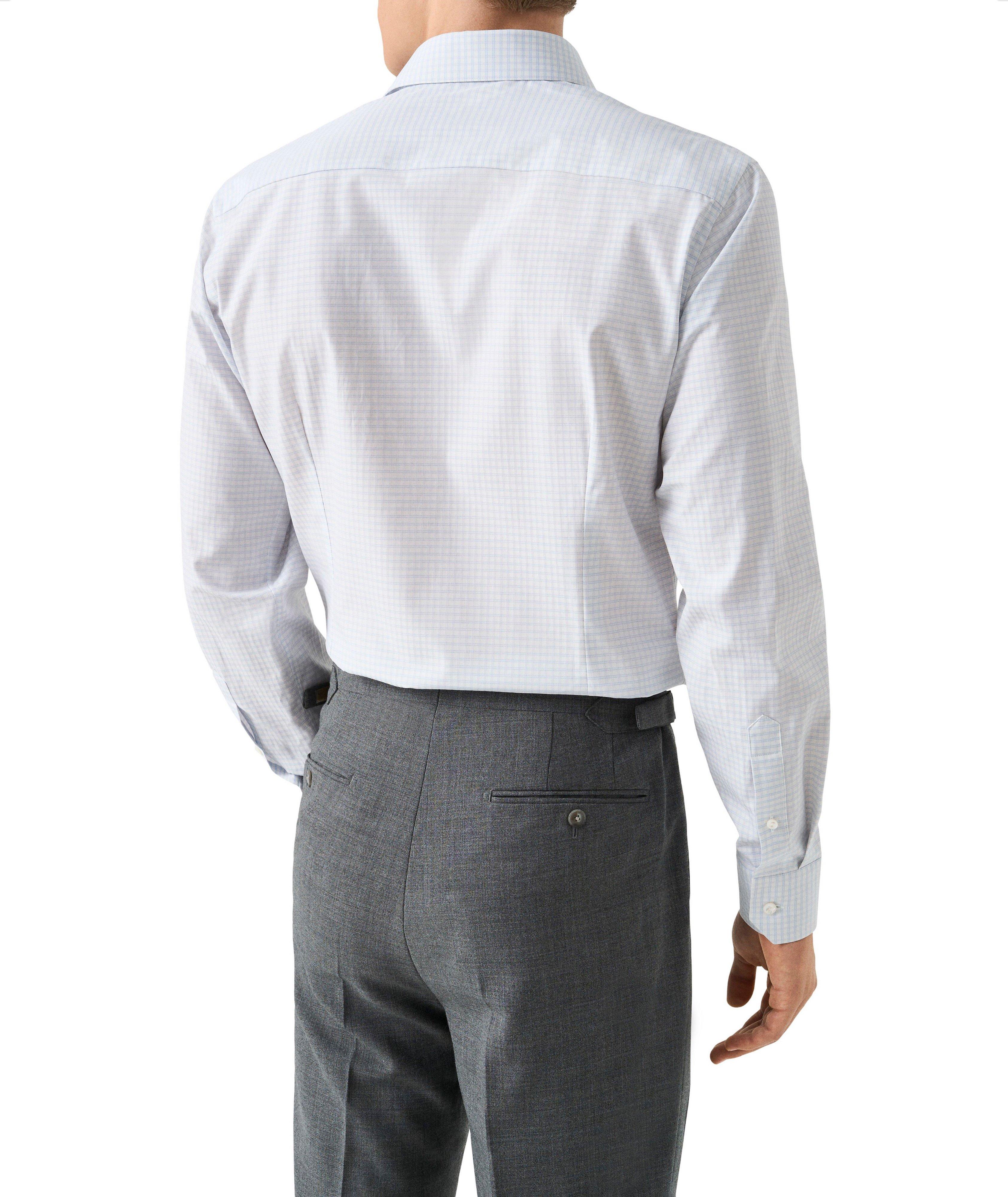 Chemise habillée à motif quadrillé de coupe amincie image 3