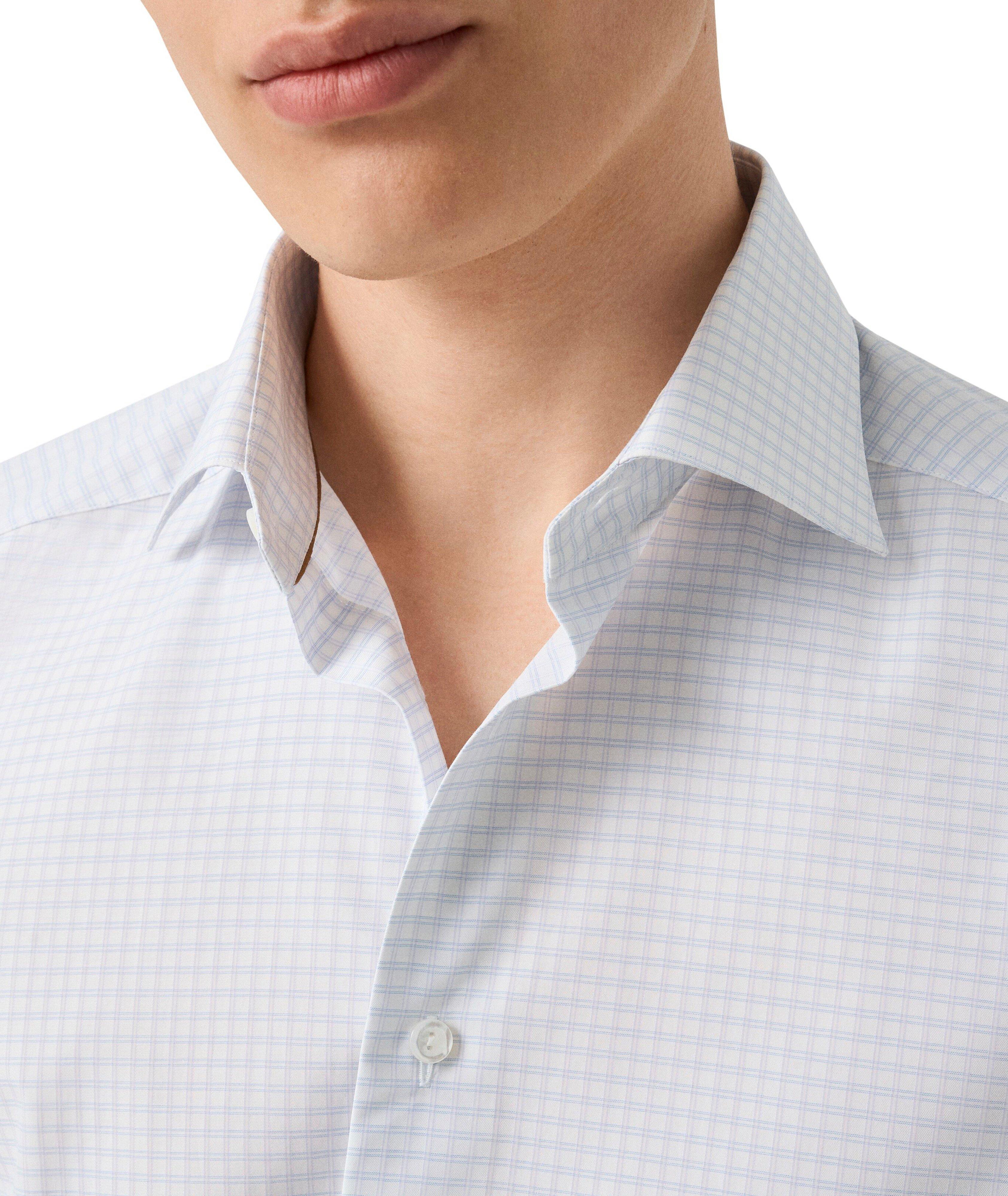 Chemise habillée à motif quadrillé de coupe amincie image 4