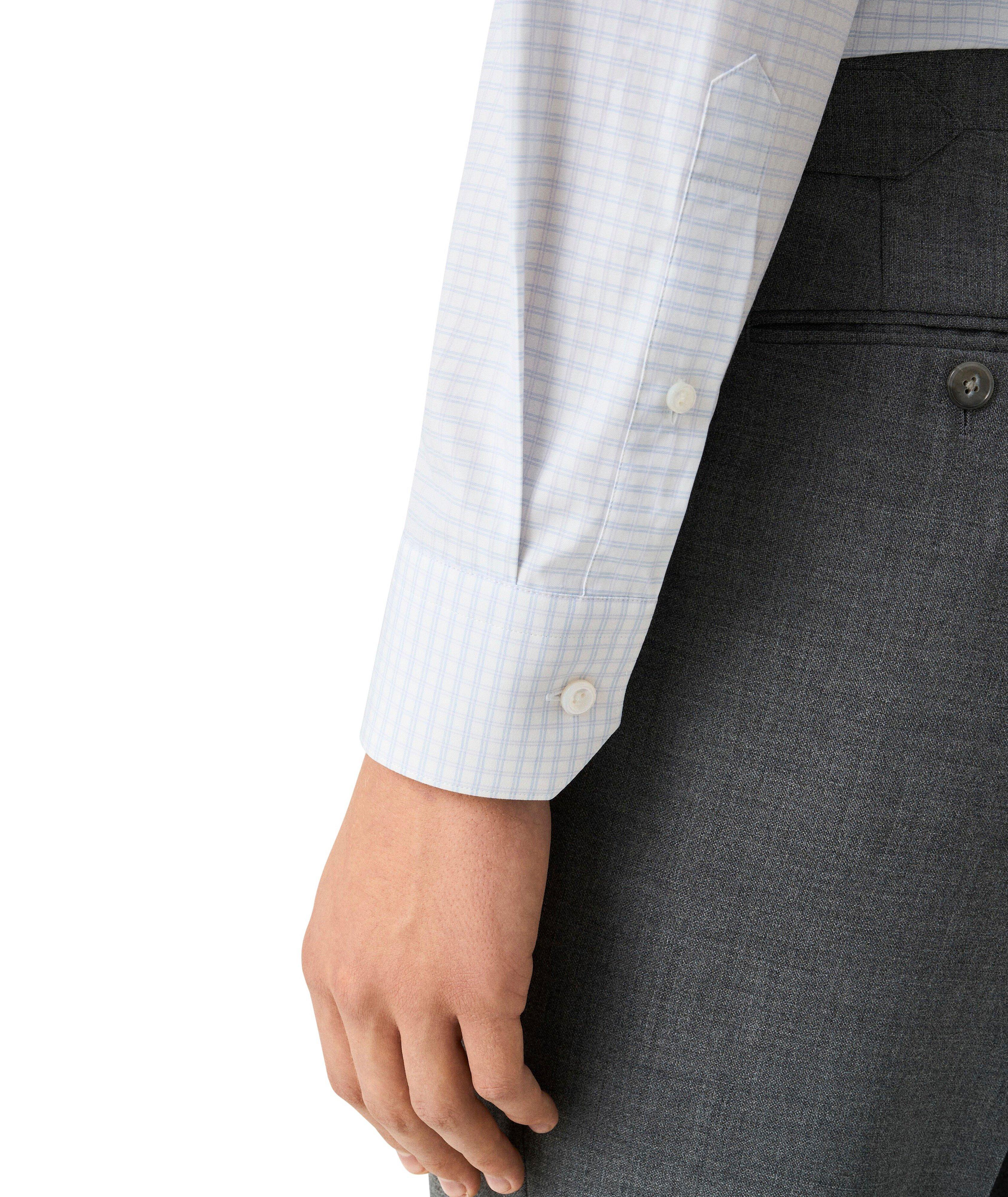 Chemise habillée à motif quadrillé de coupe amincie image 5