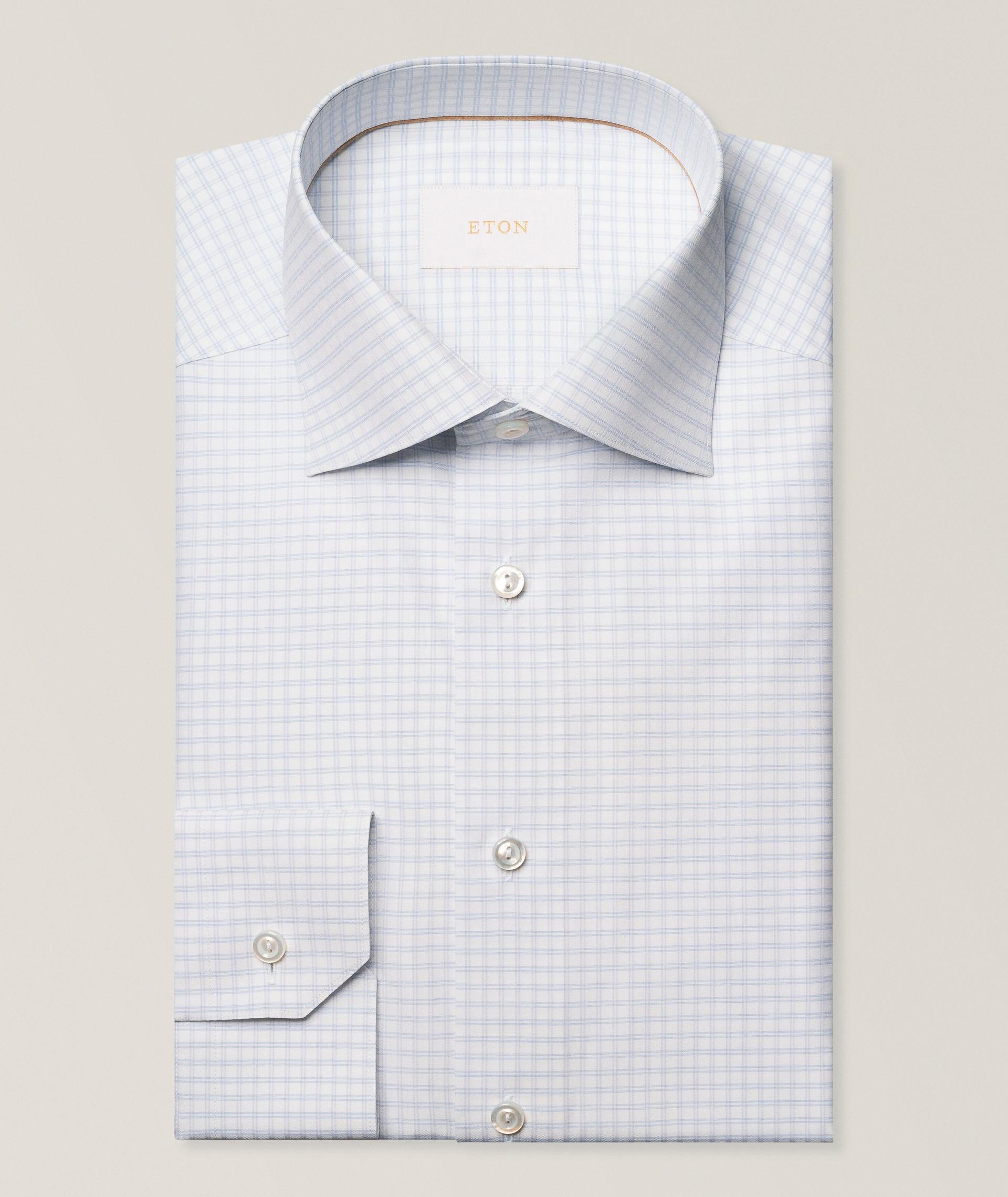 Chemise habillée à motif quadrillé de coupe amincie image 0