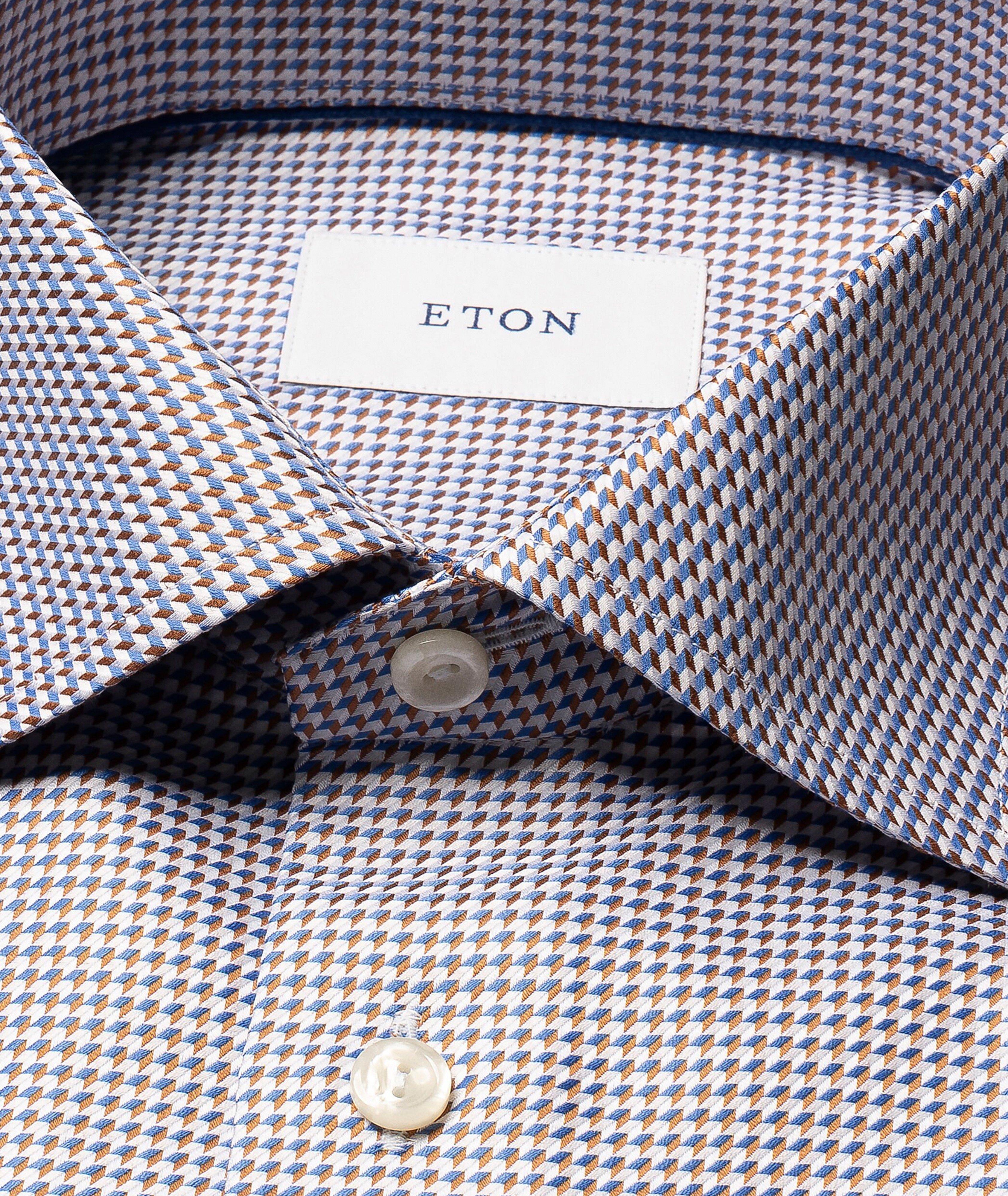 Chemise habillée coupe contemporaine en King Twill à motif pied-de-poule image 1