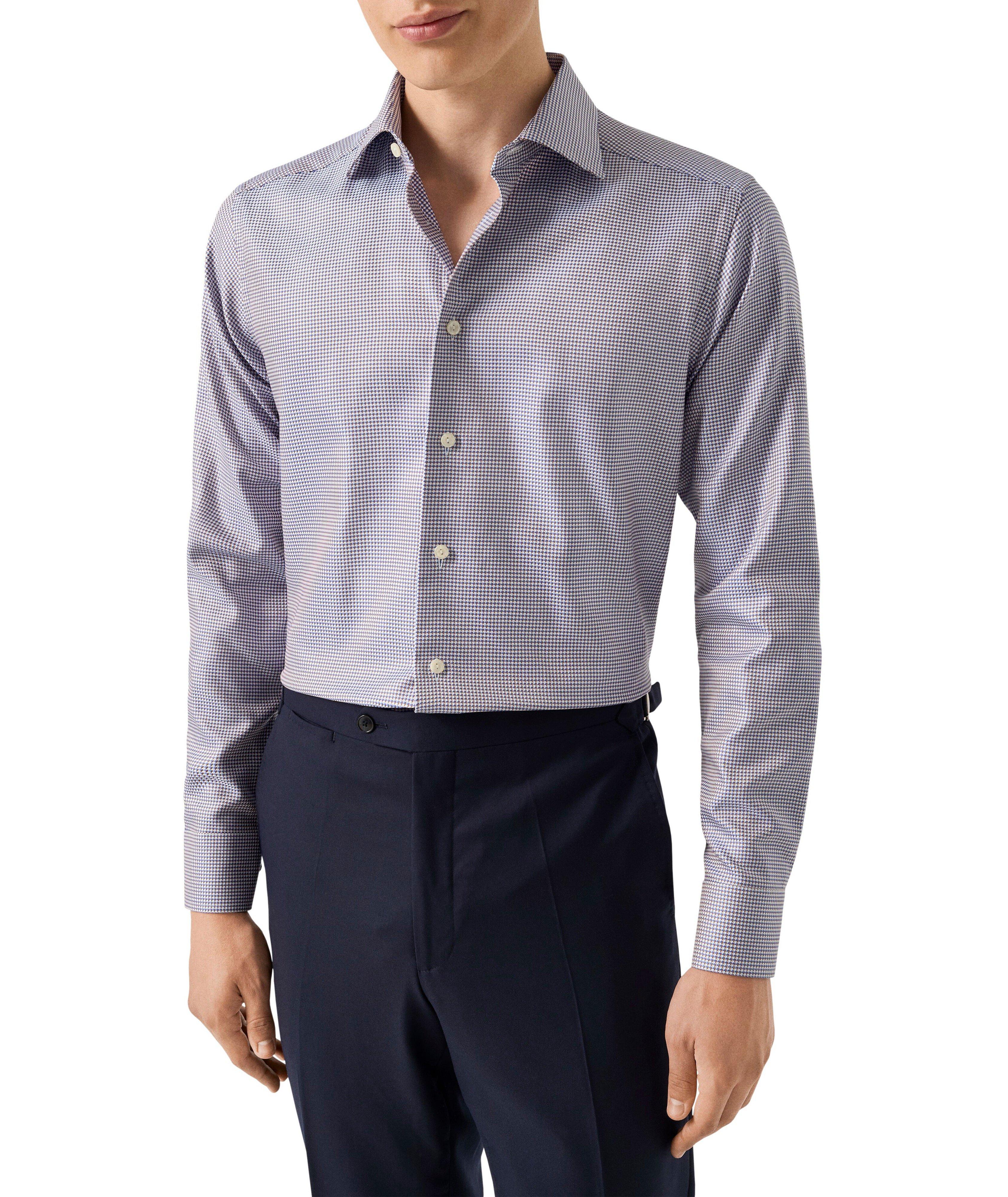 Chemise habillée coupe contemporaine en King Twill à motif pied-de-poule image 2