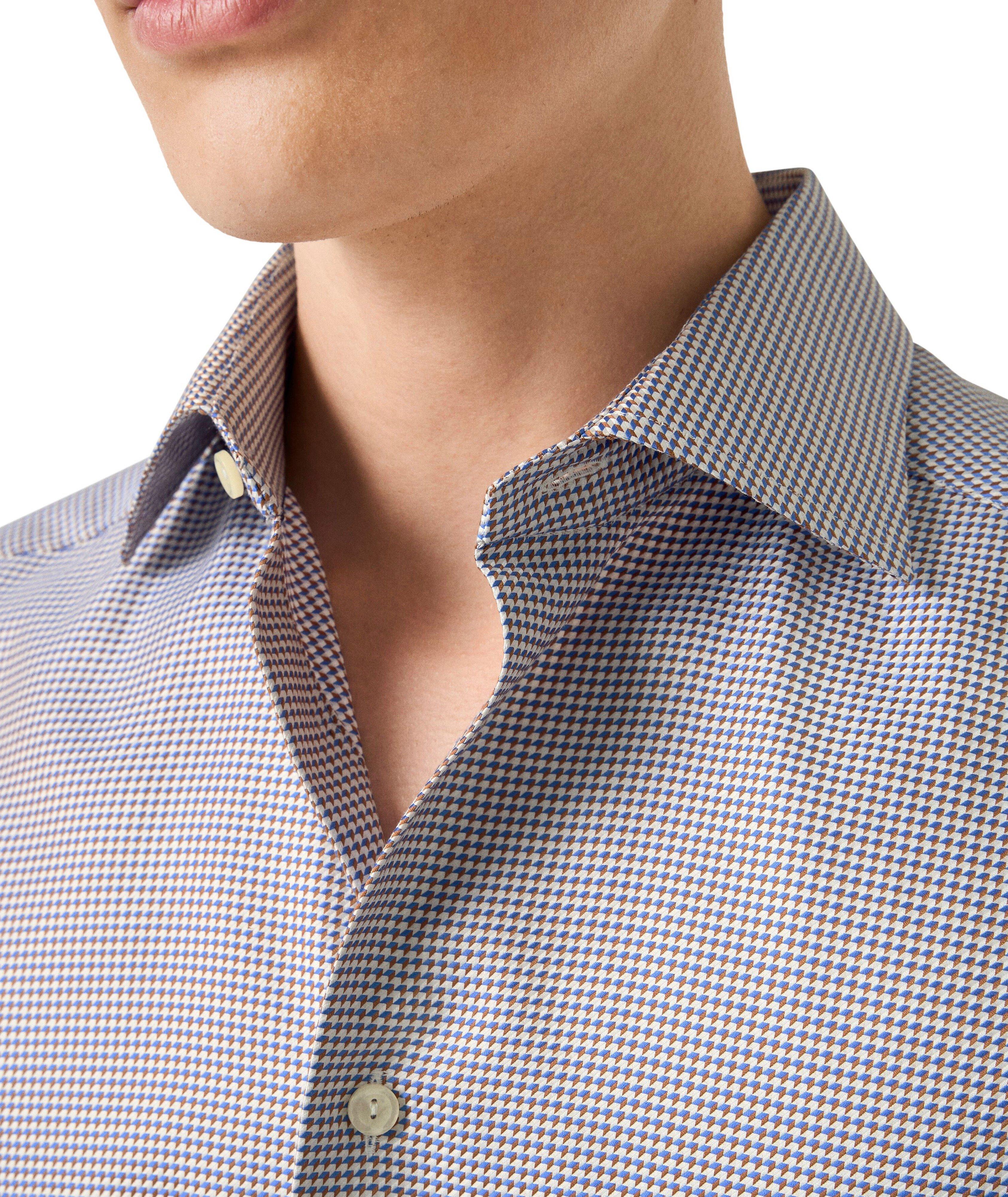 Chemise habillée coupe contemporaine en King Twill à motif pied-de-poule image 4