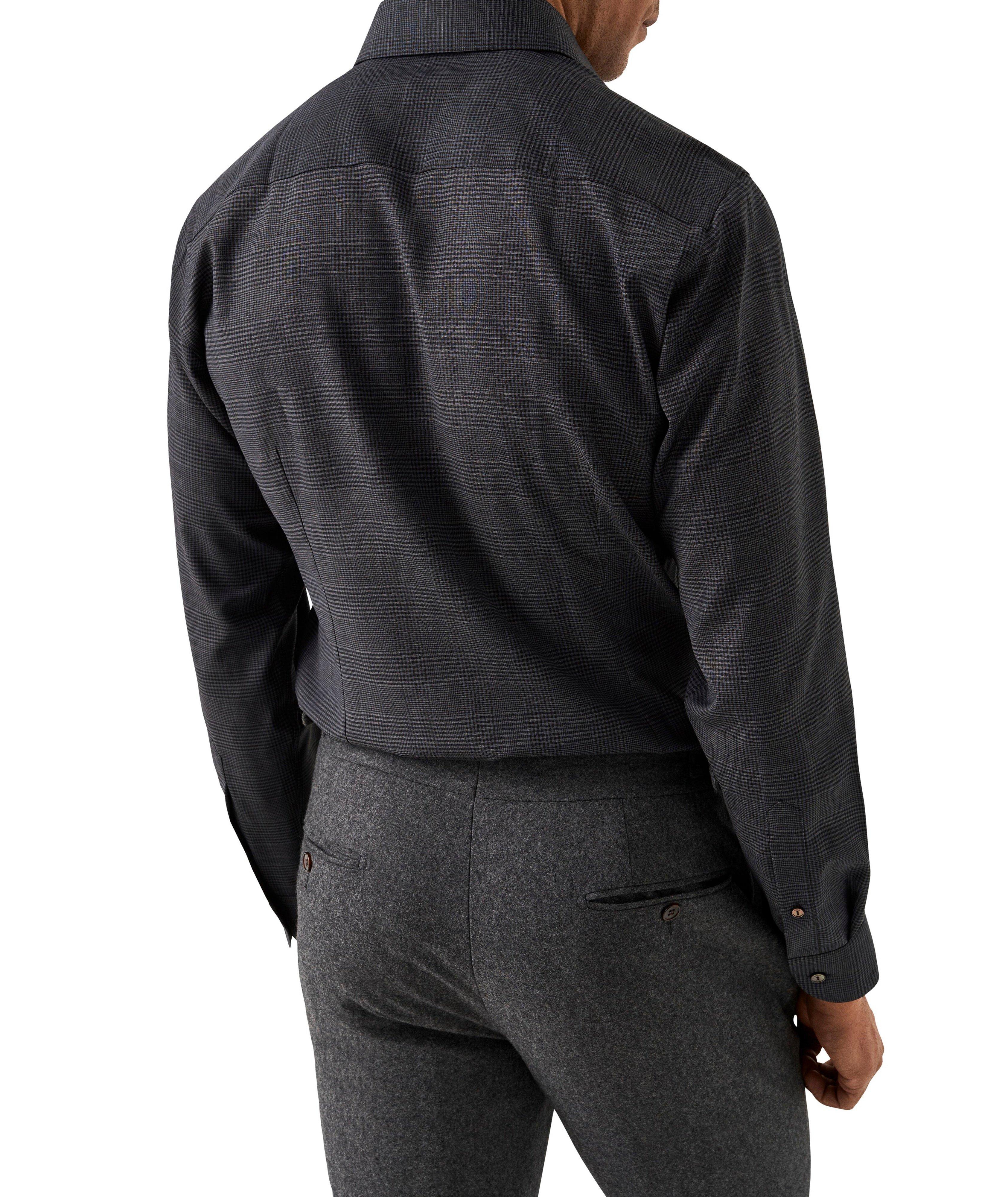 Slim-Fit Check Merino Wool Shirt image 3