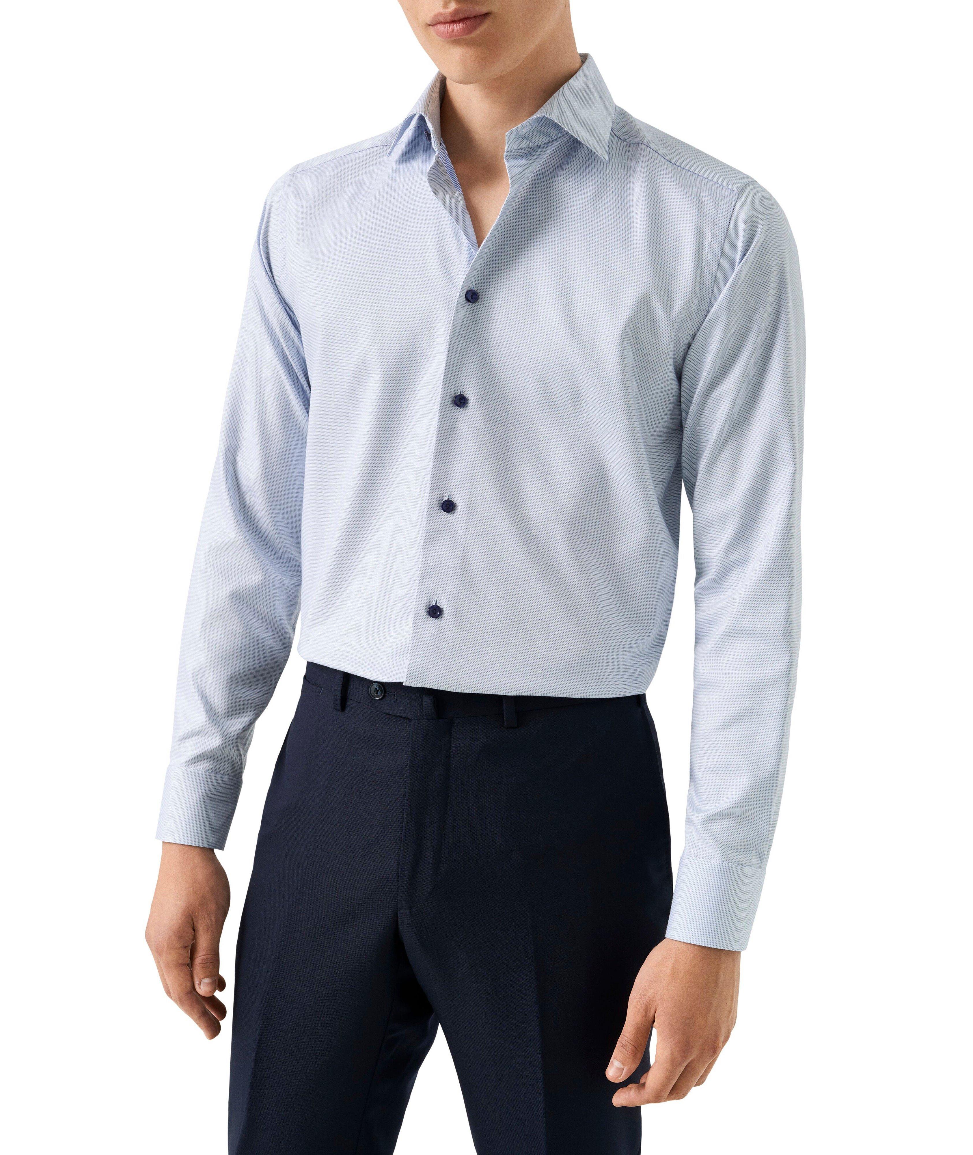 Chemise en coton et en lyocell de coupe contemporaine image 2