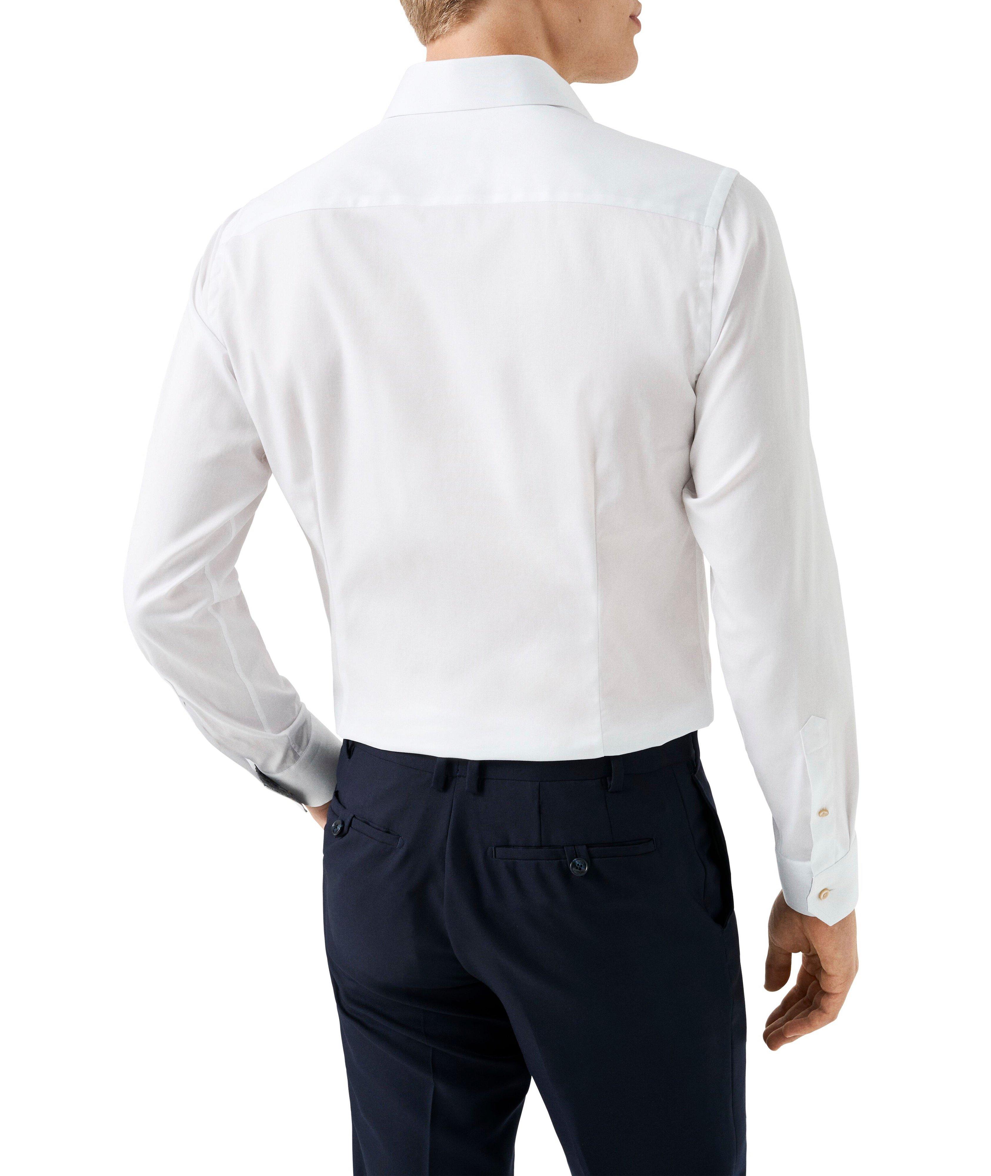 Slim-Fit Medallion-Effect Twill Dress Shirt image 3