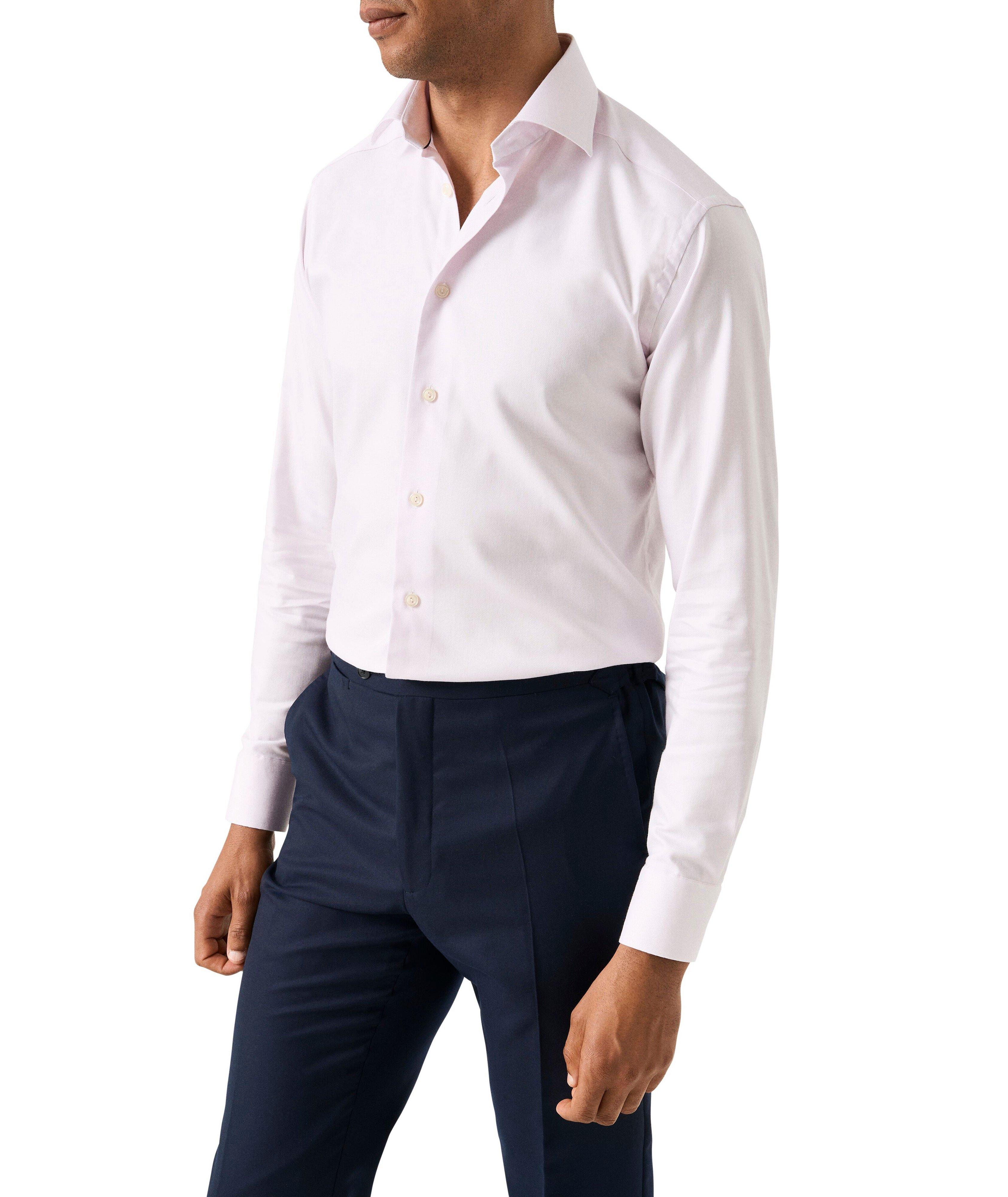 Chemise en coton et en lyocell de coupe contemporaine image 2