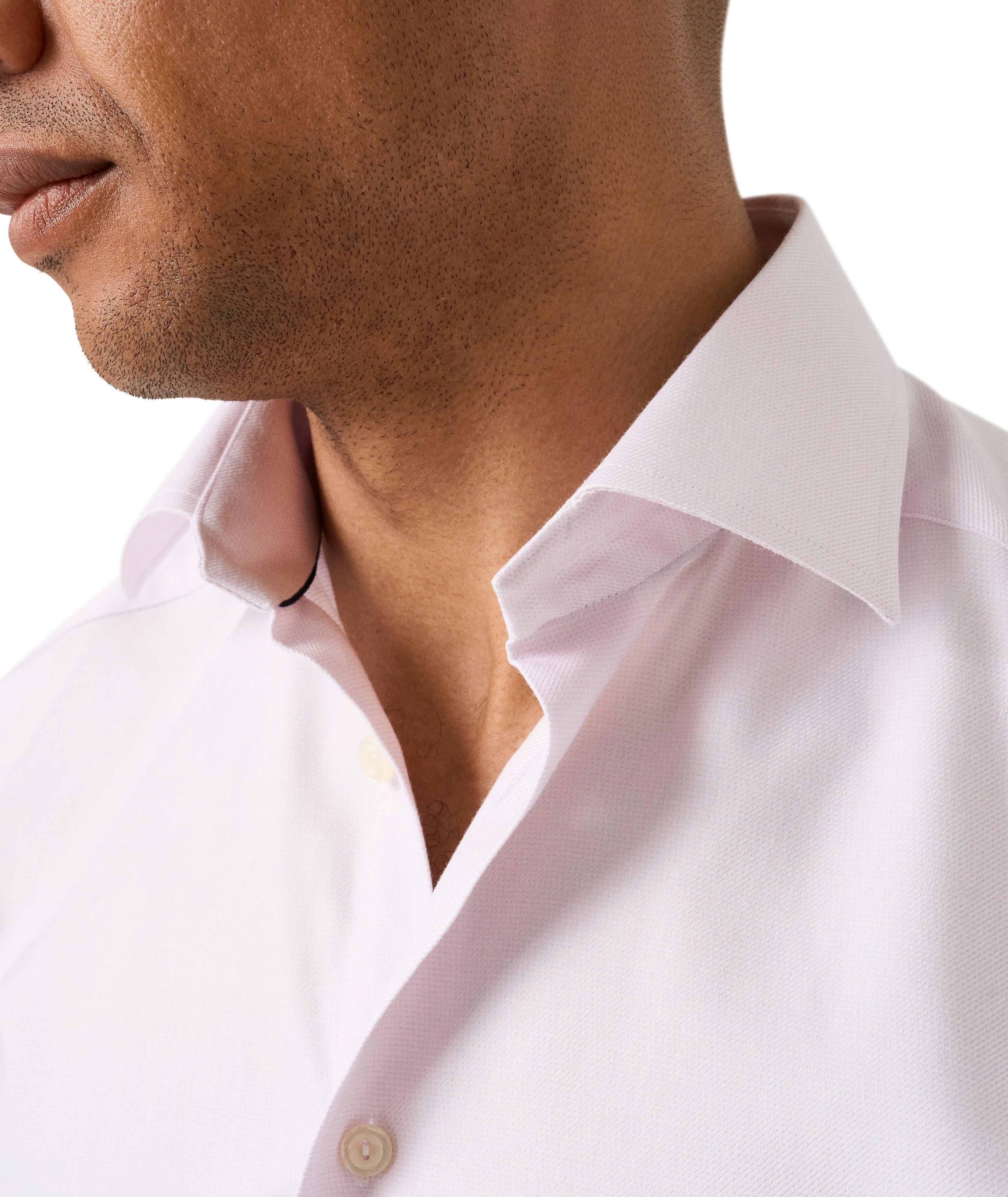 Chemise en coton et en lyocell de coupe contemporaine image 4