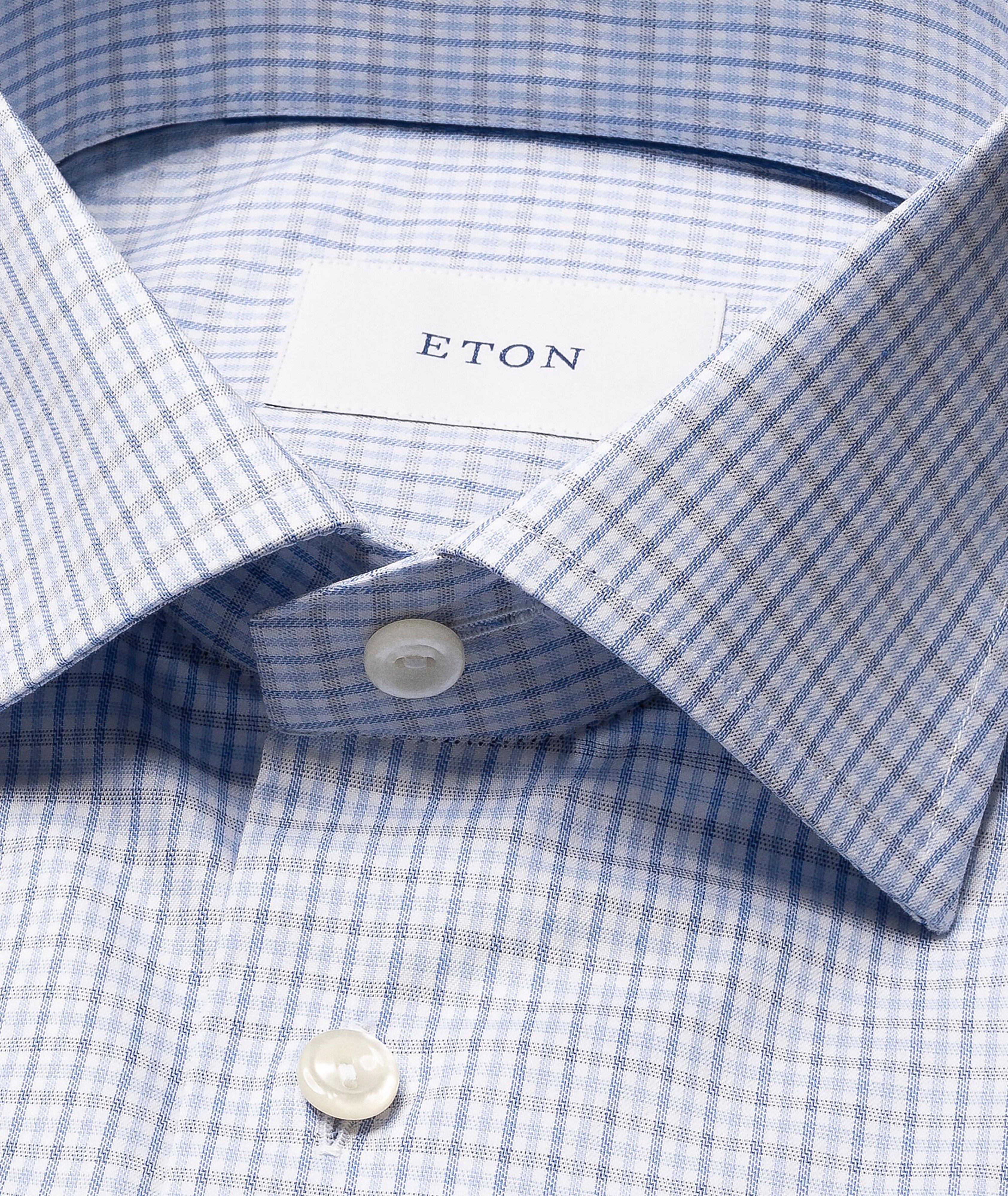 Chemise habillée en twill à petit motif quadrillé image 1
