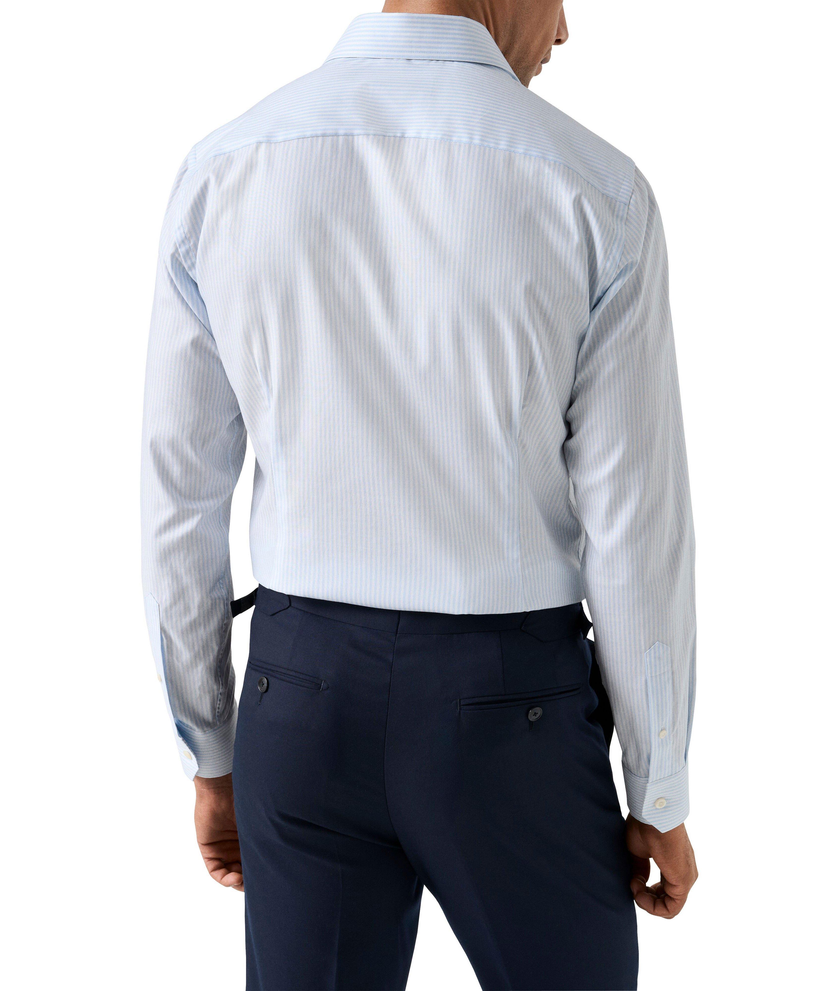 Chemise habillée en toile oxford à rayures de coupe contemporaine image 3