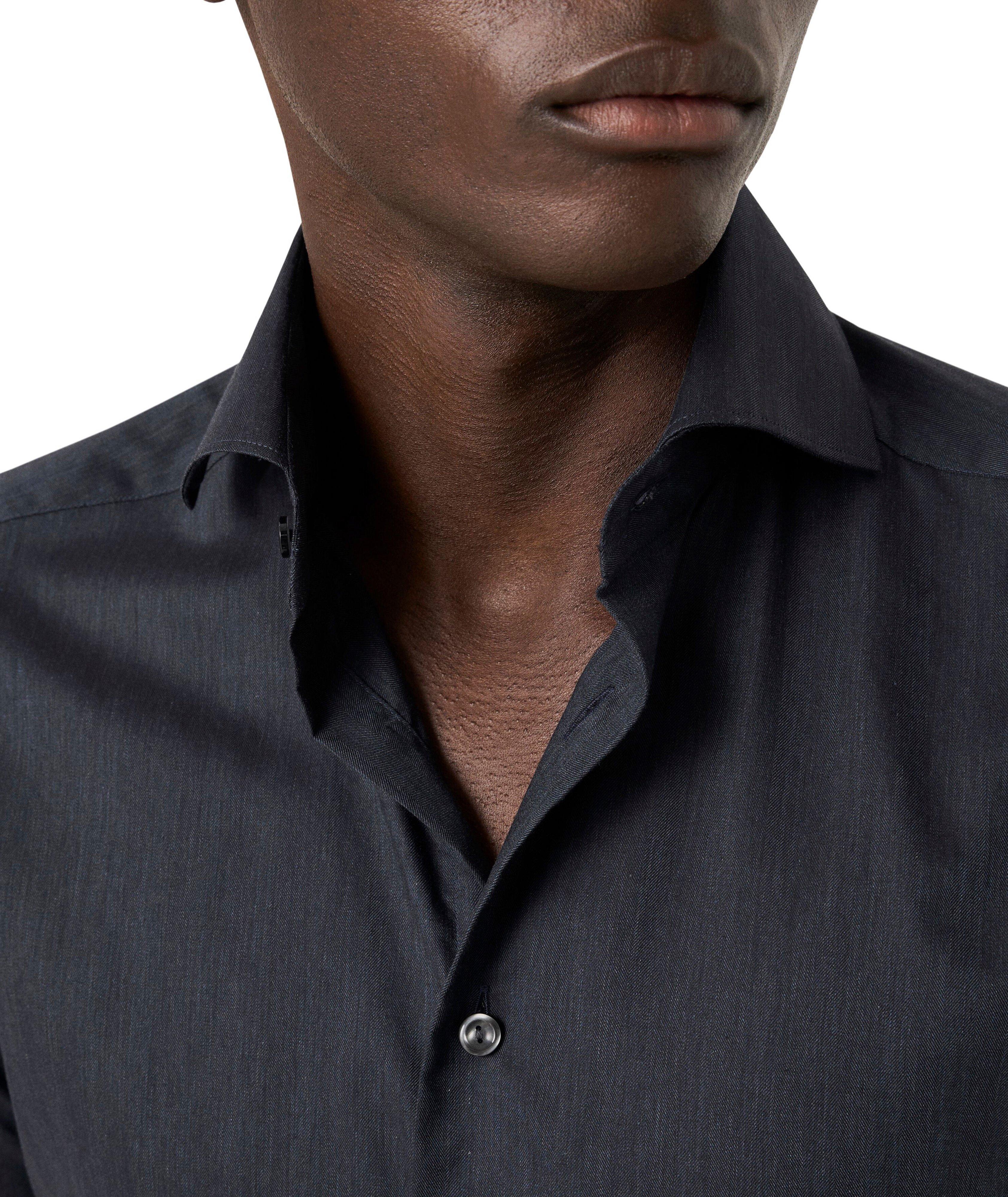 Slim-Fit Signature Flannel Dress Shirt image 4