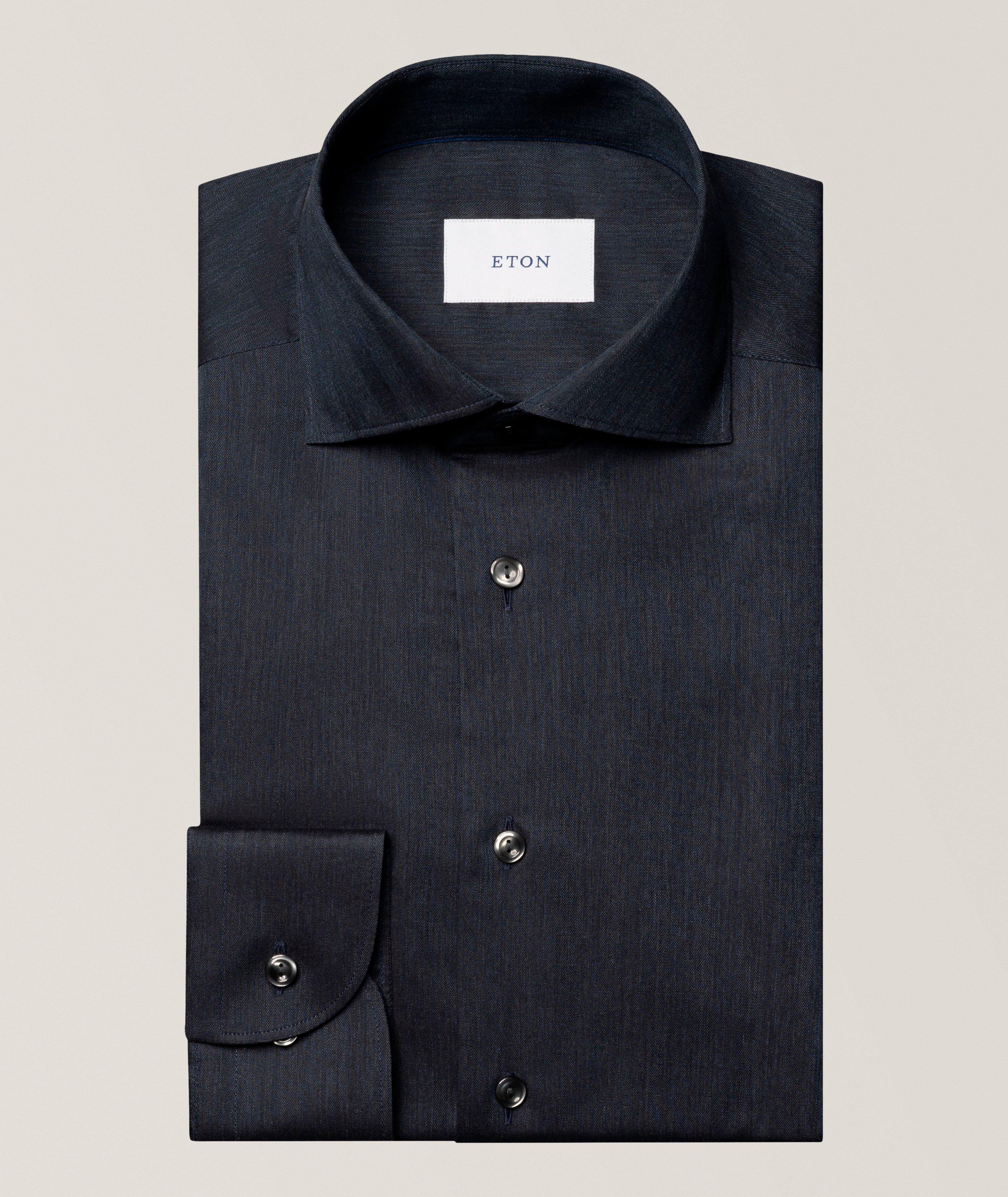 Chemise habillée en flanelle Signature coupe ajustée image 0