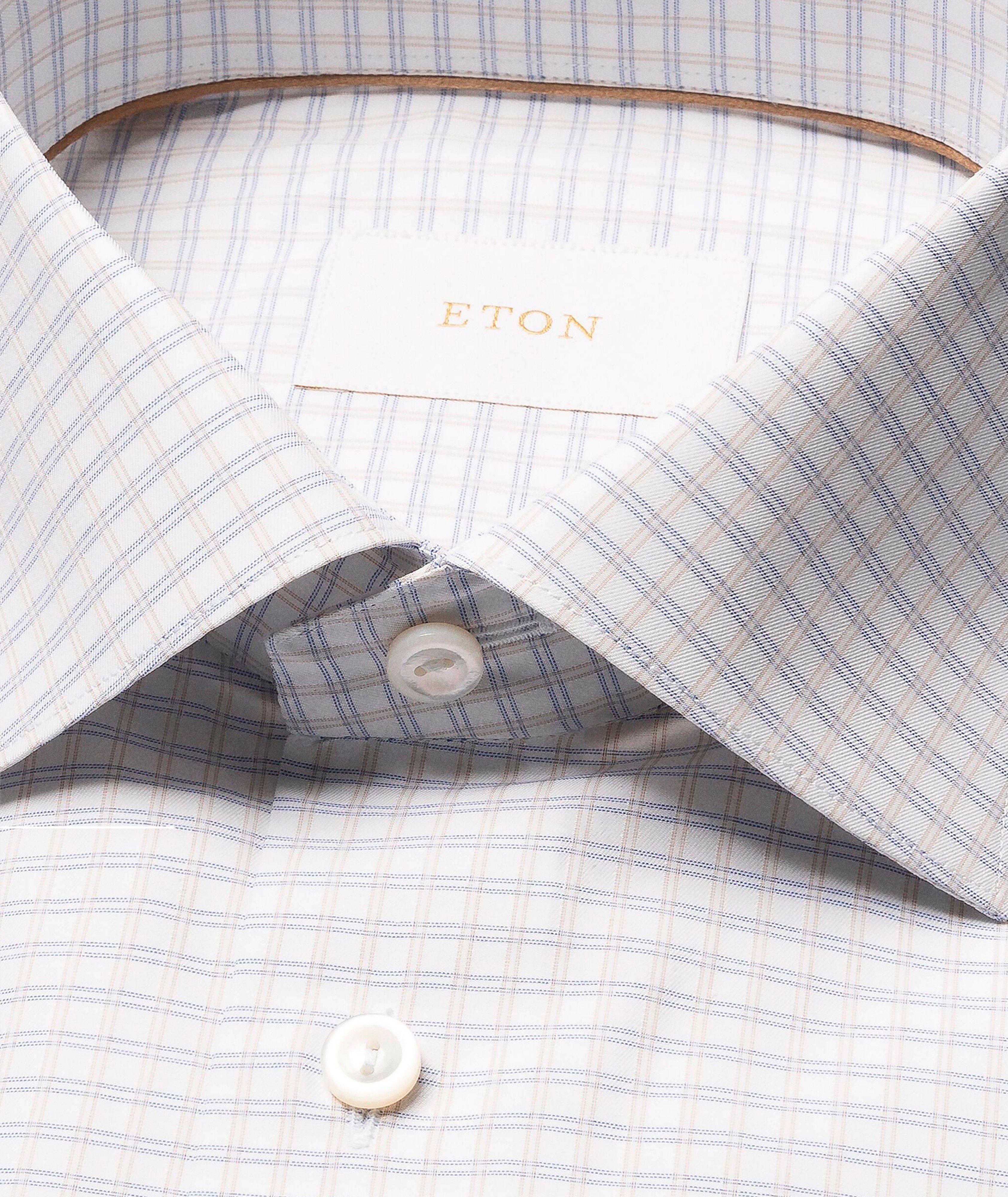 Chemise habillée à motif quadrillé de coupe amincie image 1