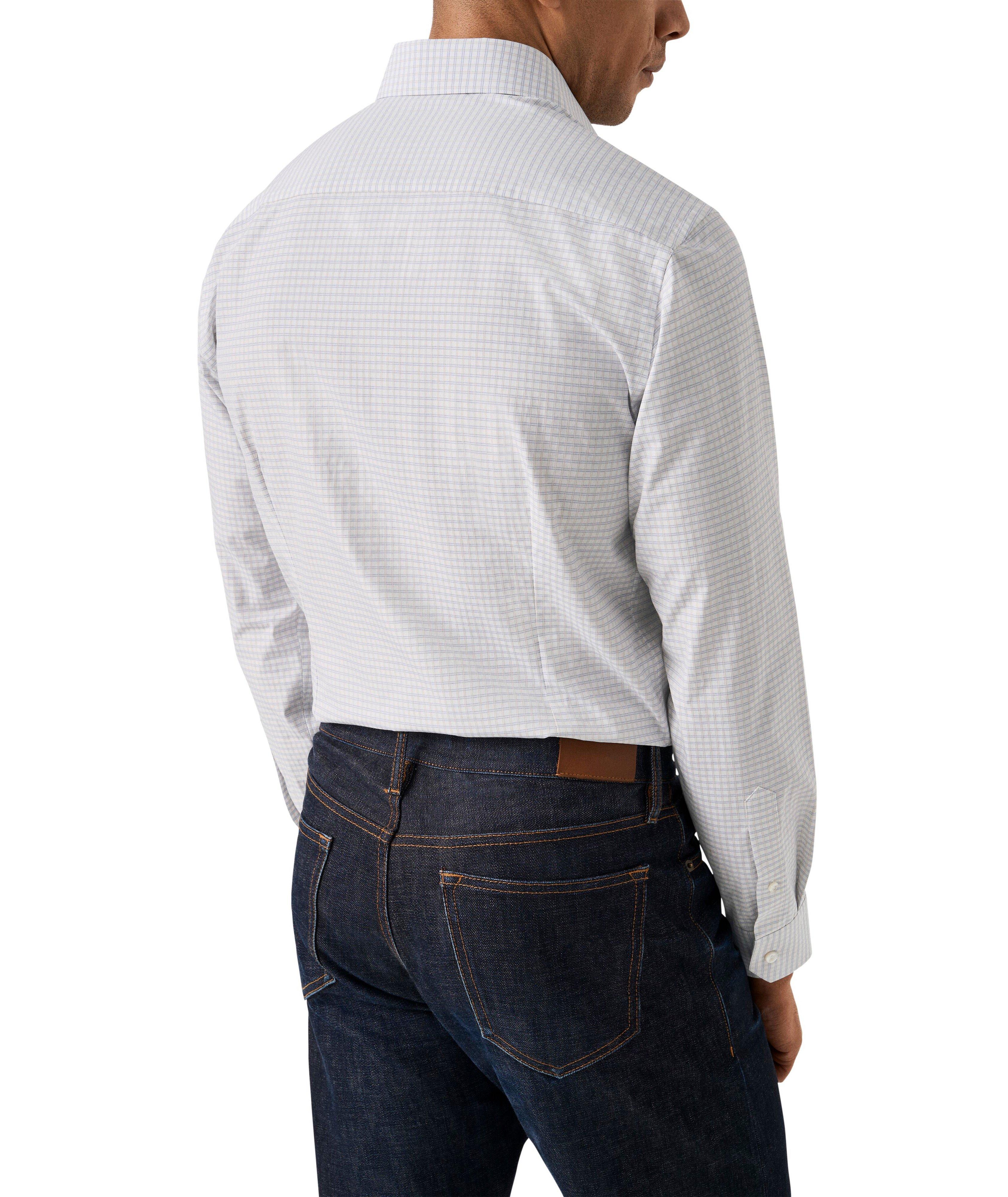 Chemise habillée à motif quadrillé de coupe amincie image 3