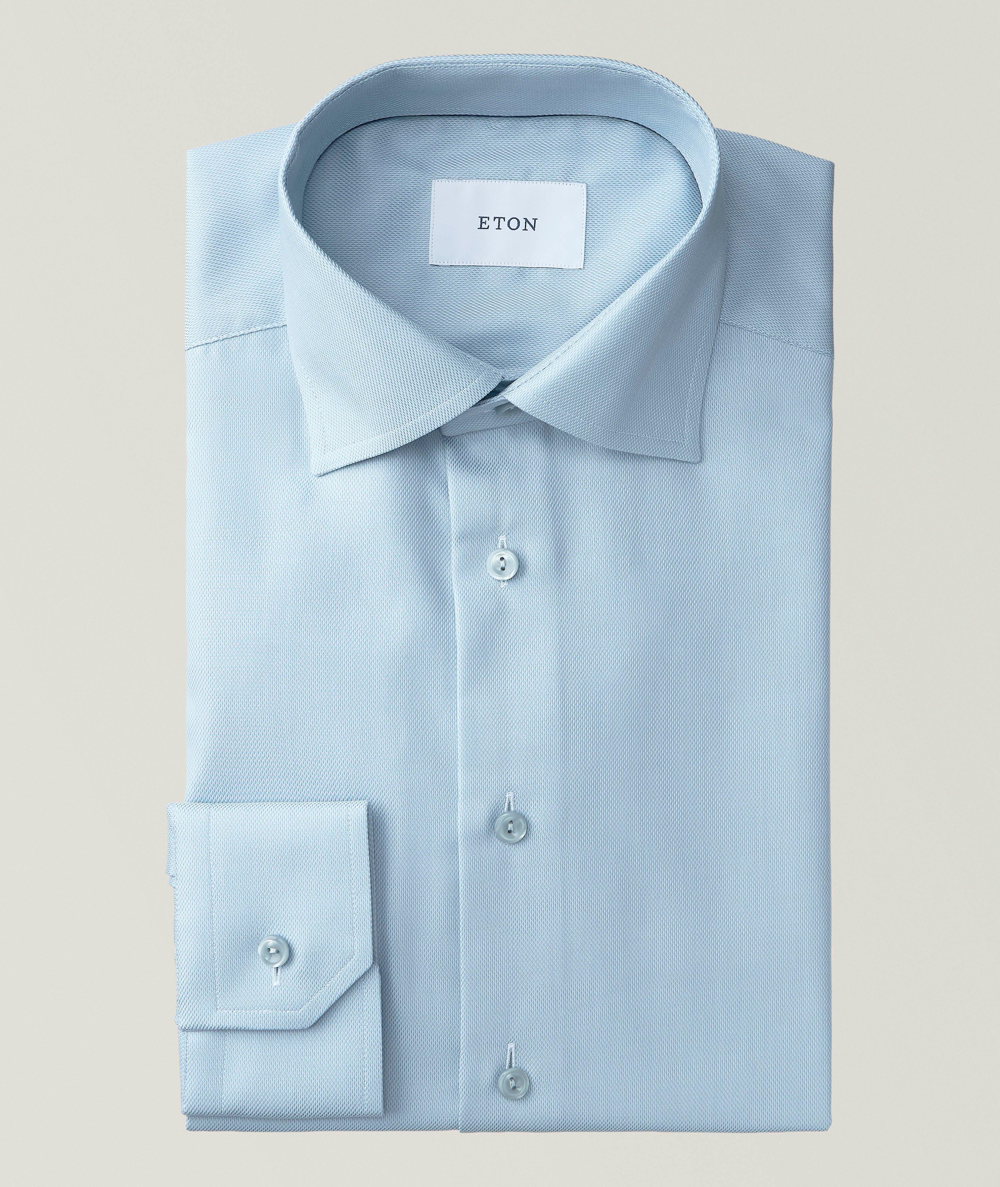 Contemporary-Fit Semi-Solid Twill Dress Shirt image 0