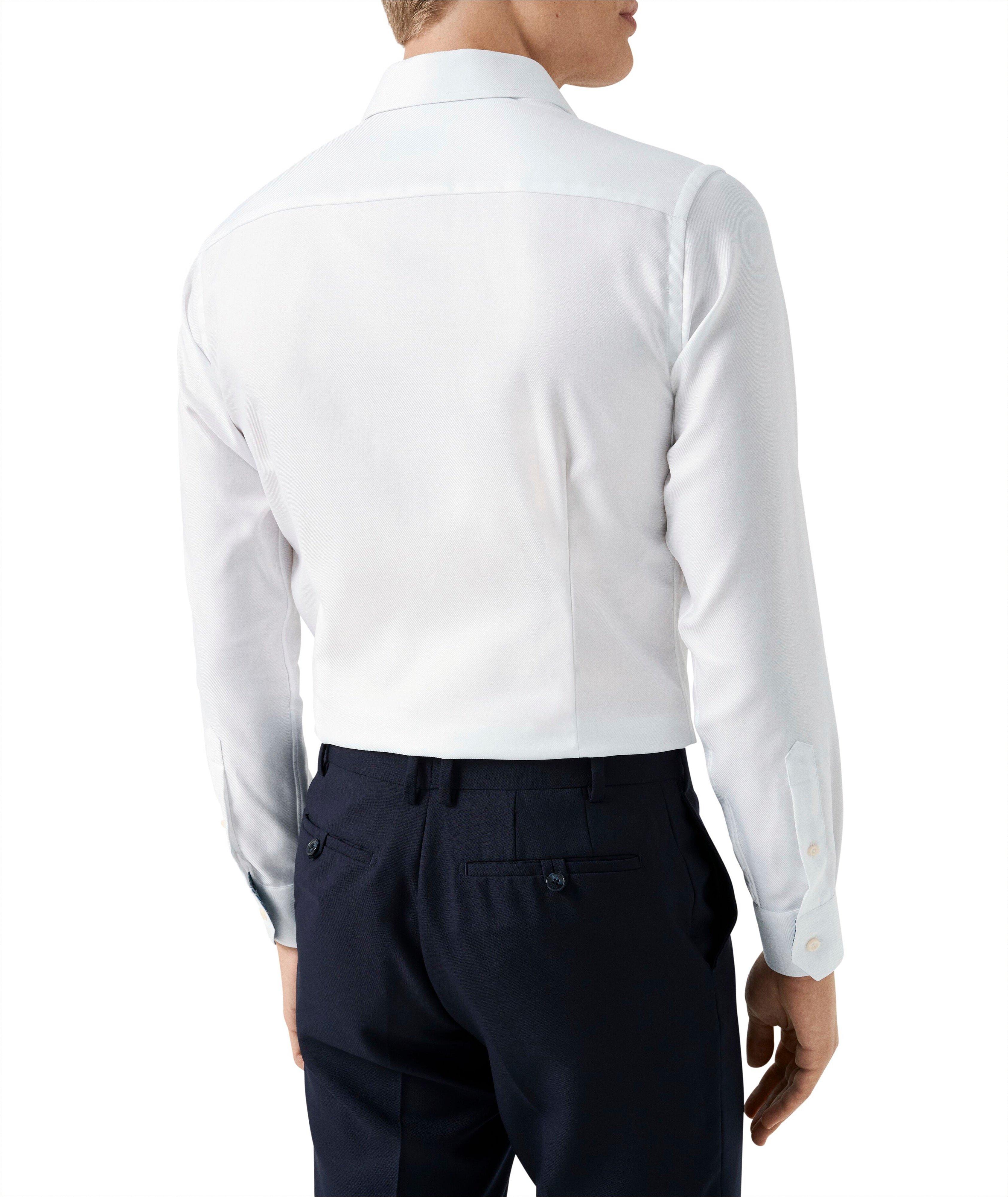 Contemporary-Fit Geo-Effect Twill Dress Shirt image 3