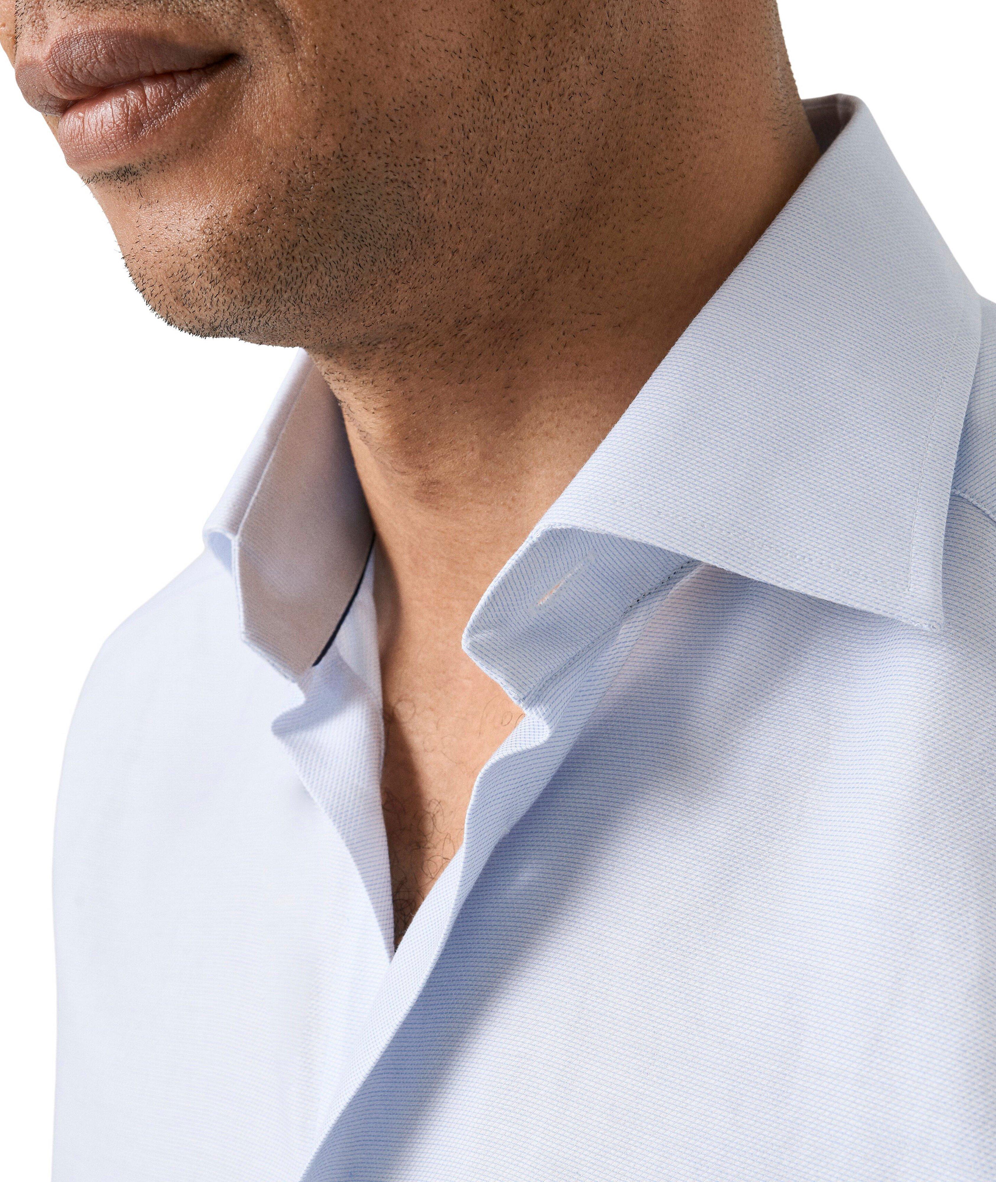 Slim-Fit Semi-Solid Twill Dress Shirt image 4