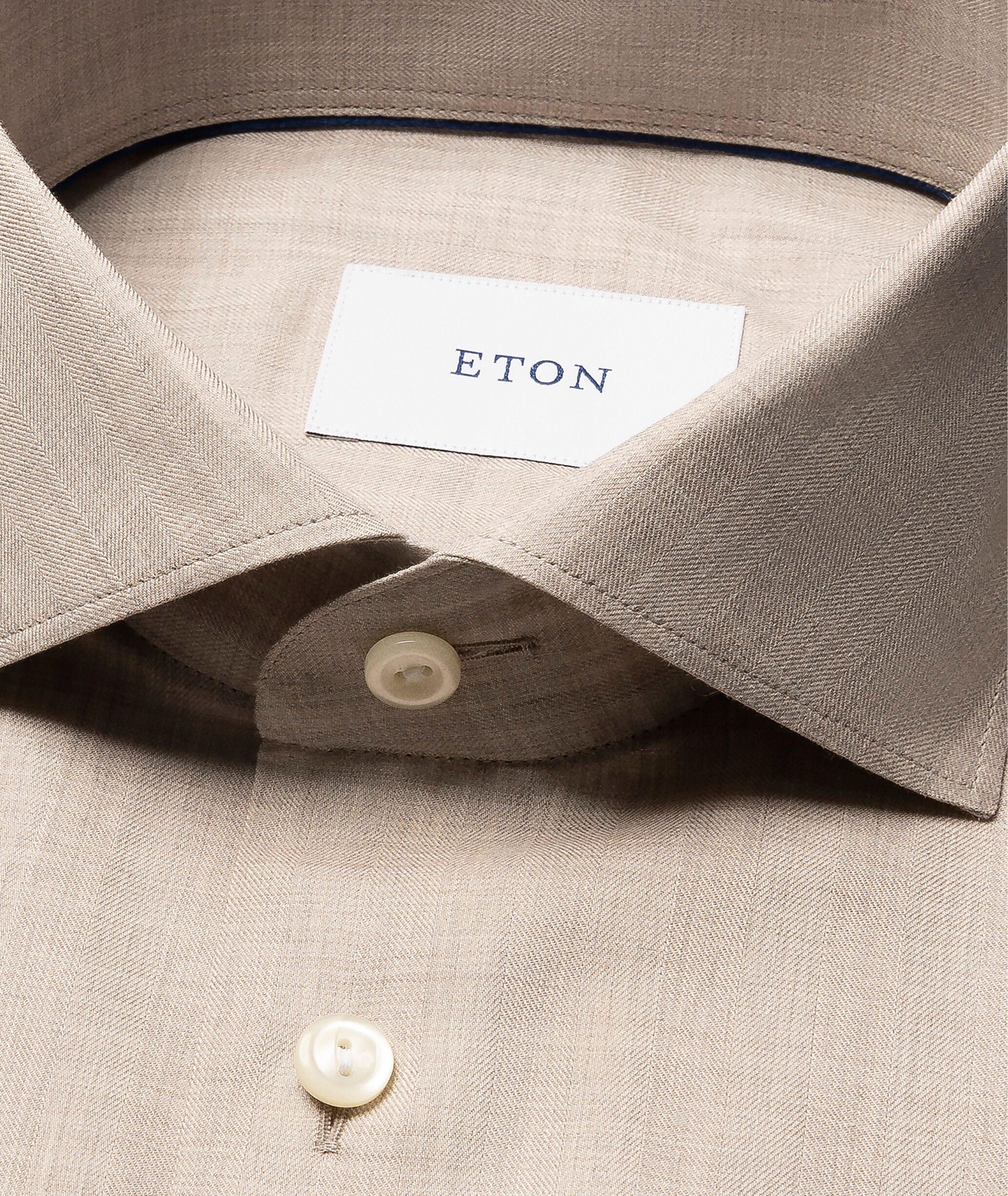 Chemise habillée en flanelle Signature coupe ajustée image 1