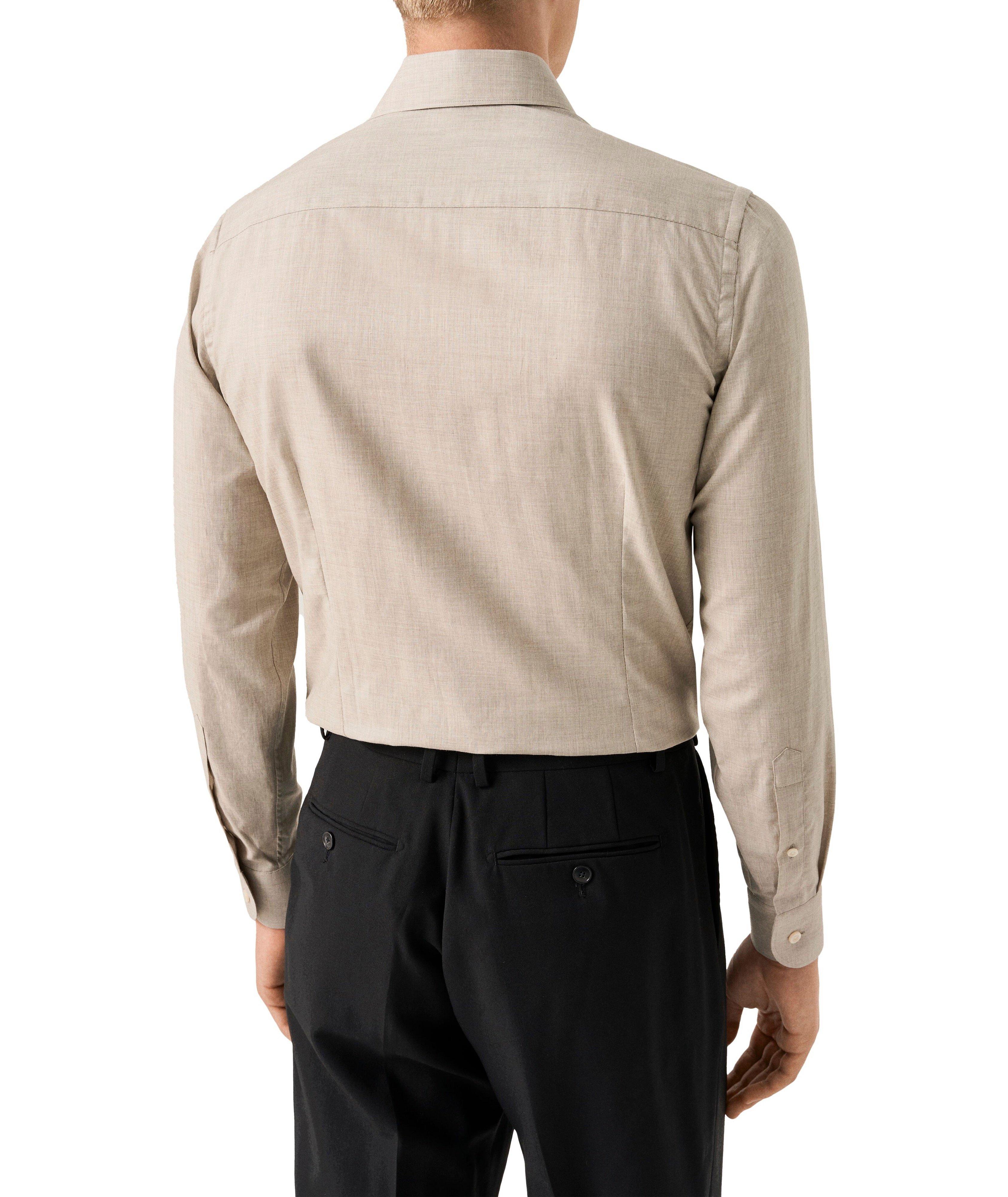 Slim-Fit Signature Flannel Dress Shirt image 3