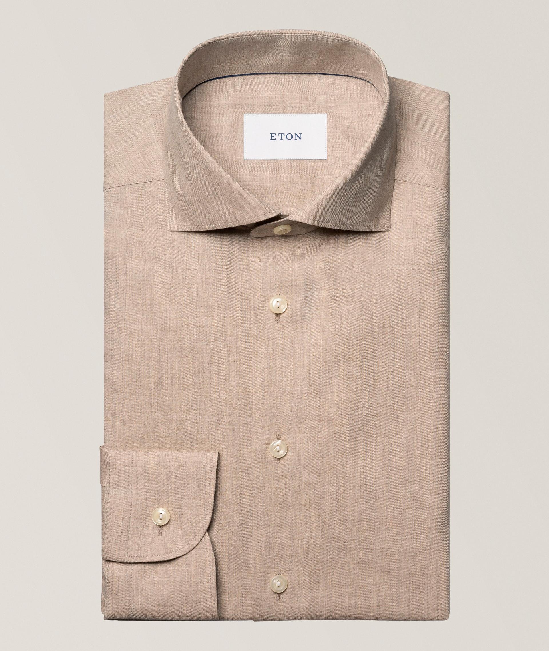 Chemise habillée en flanelle Signature coupe ajustée image 0