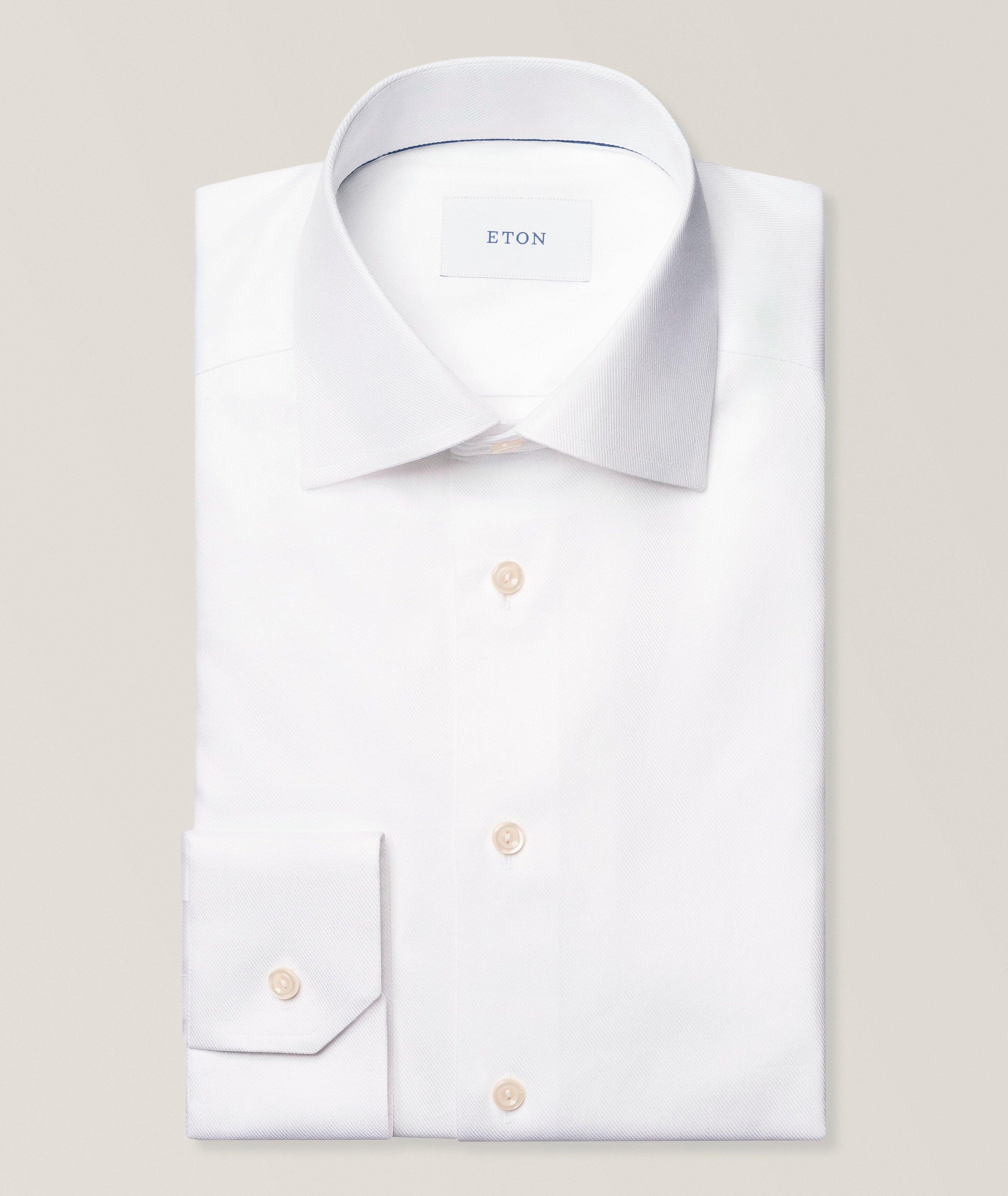 Chemise habillée en twill de coupe amincie image 0