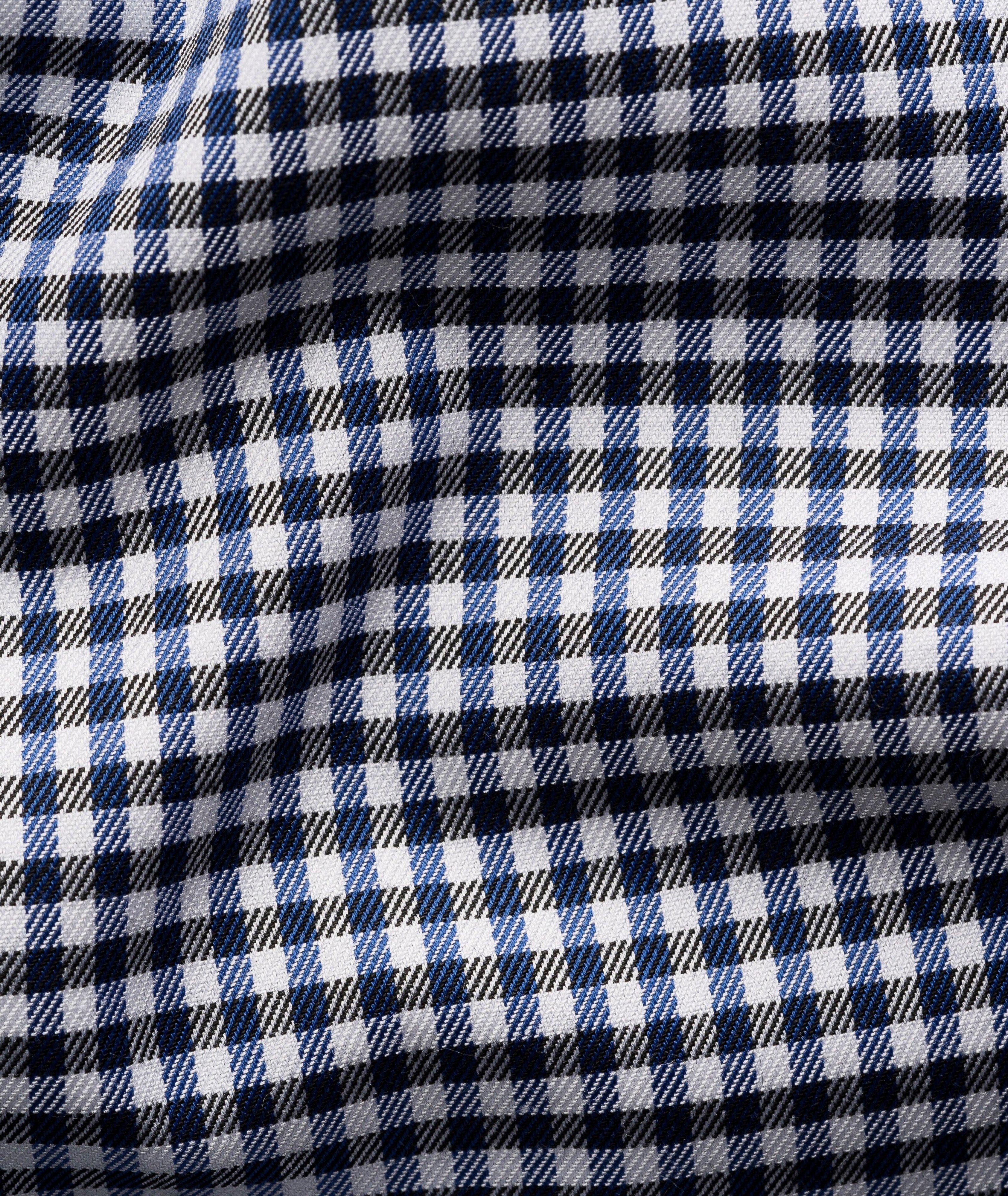 Chemise en mélange de coton à motif quadrillé de coupe amincie image 2
