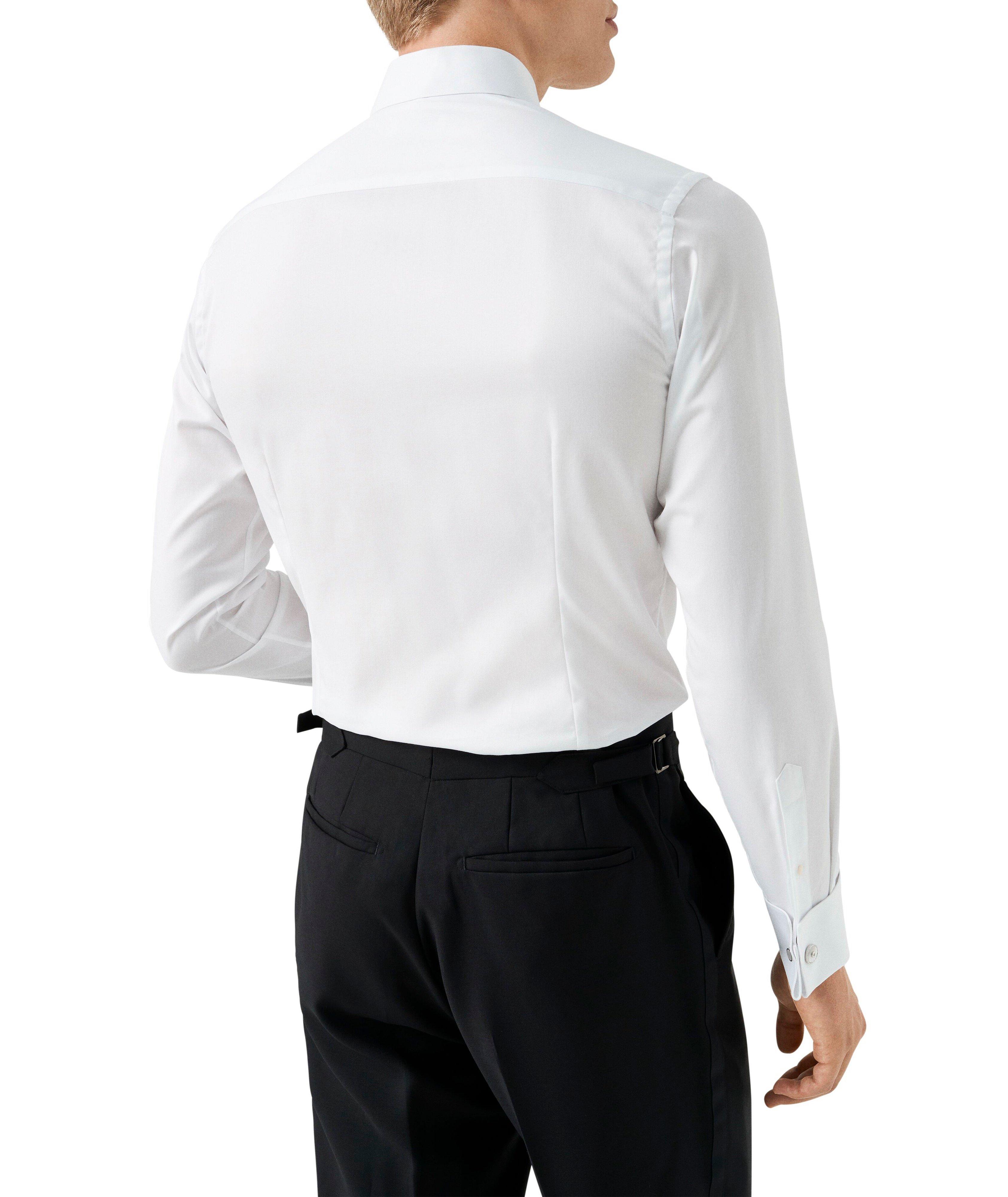 Slim-Fit Plissé Bib-Front Dress Shirt image 3
